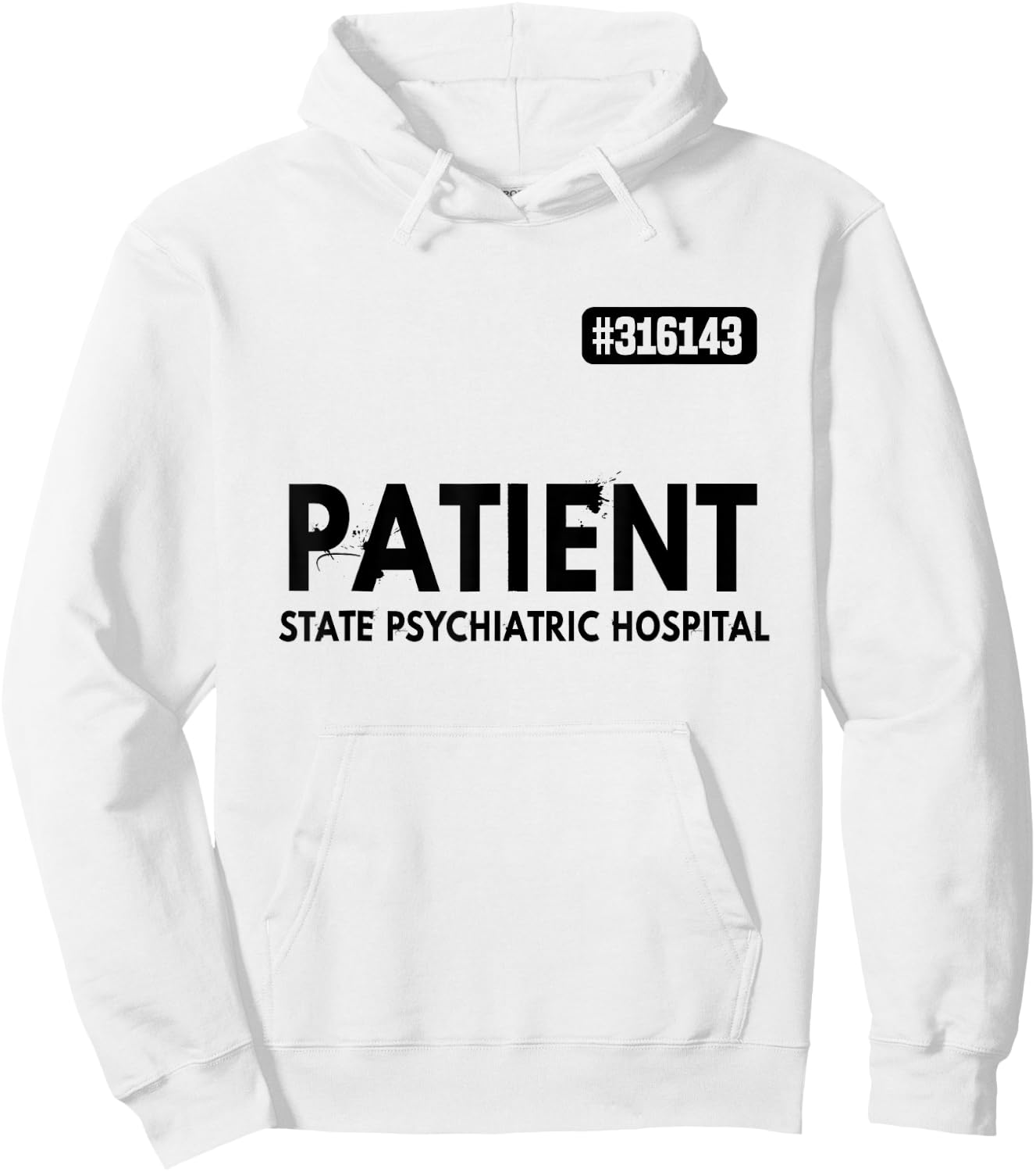 Patient Psychiatric Hospital Jail Costume Prisons Hoodie - Hoodie | White
