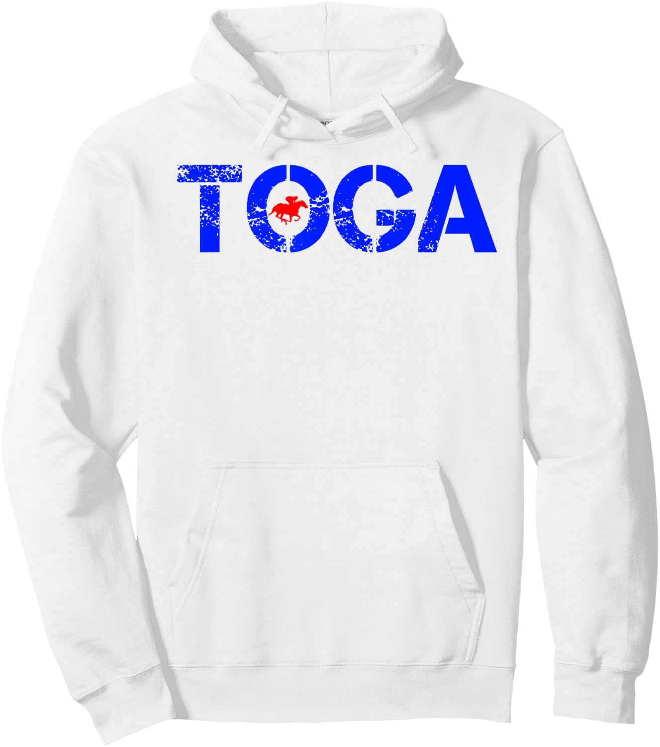 Toga Saratoga Springs Upstate New York Horse Racing Hoodie - Hoodie | White