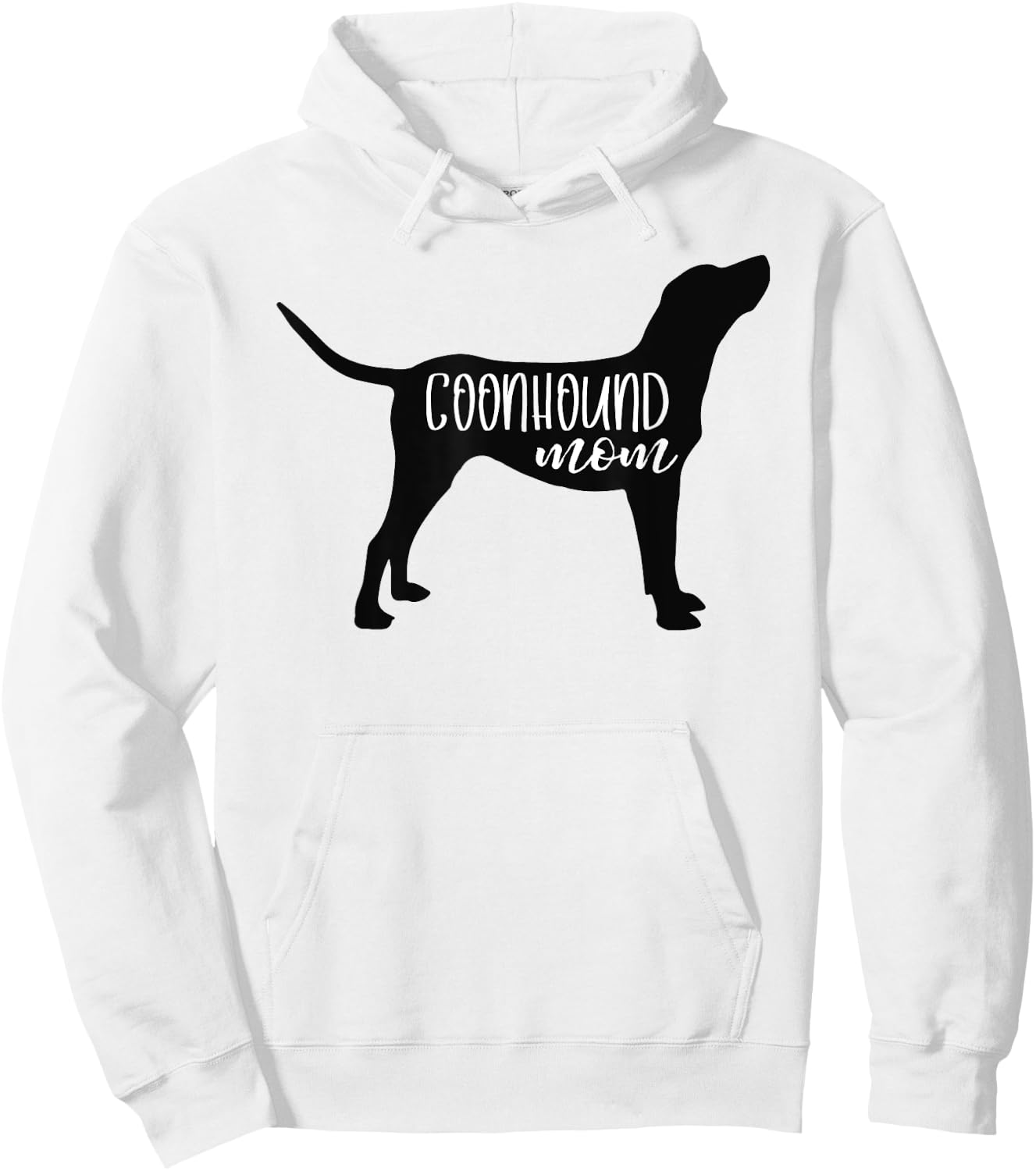 Cute Coonhound Mom Shirt Dog Mom Shirt Redbone Bluetick Hoodie - Hoodie | White