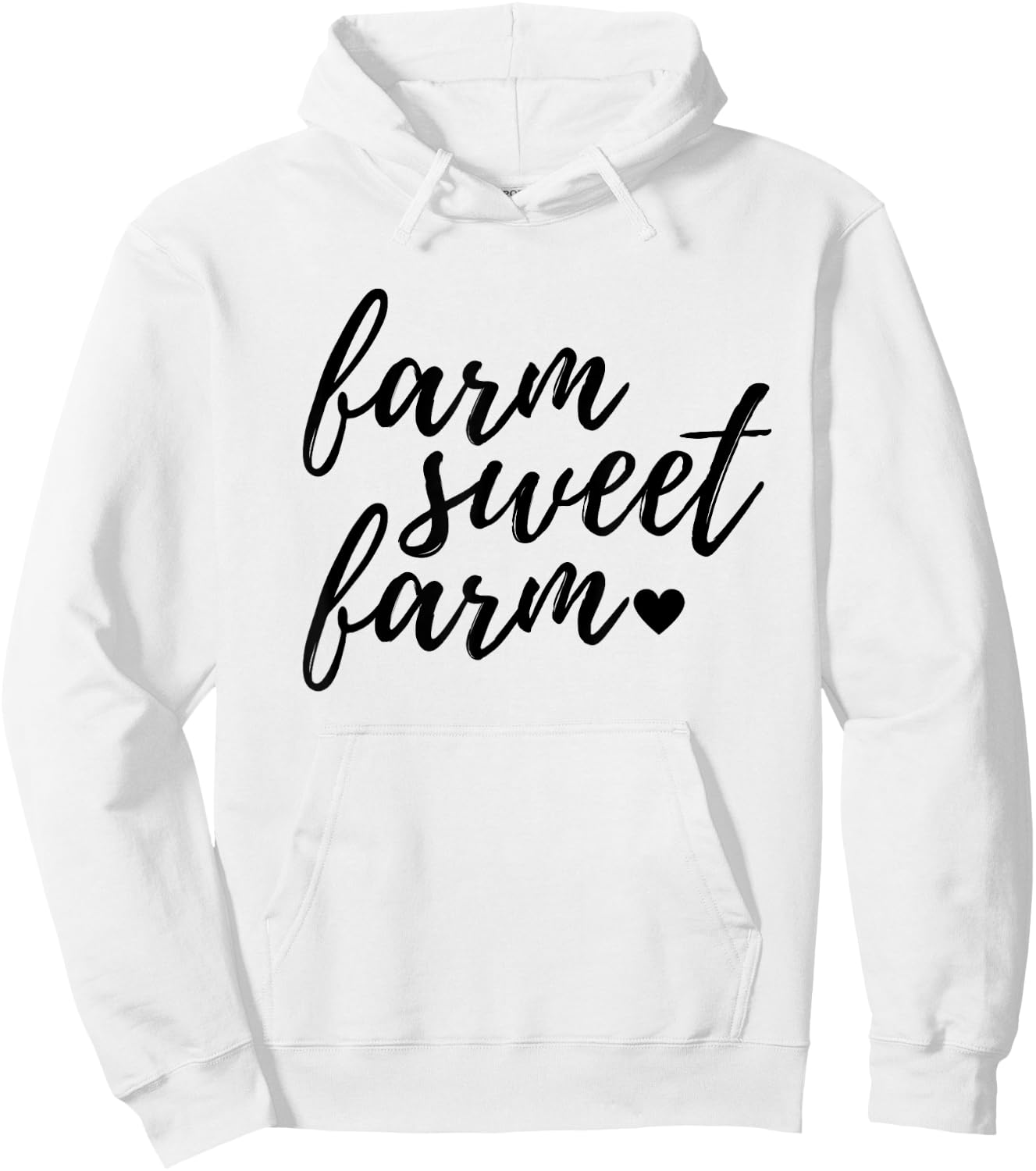 Women's Farm Sweet Farm Farmer Girl Shirt Hoodie - Hoodie | White