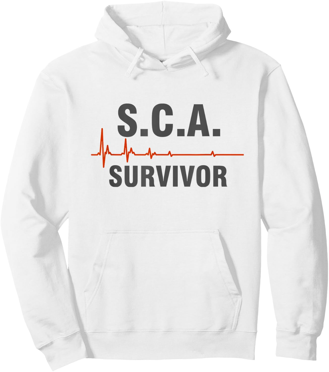 Sudden Cardiac Arrest Survivor Hoodie - Hoodie | White