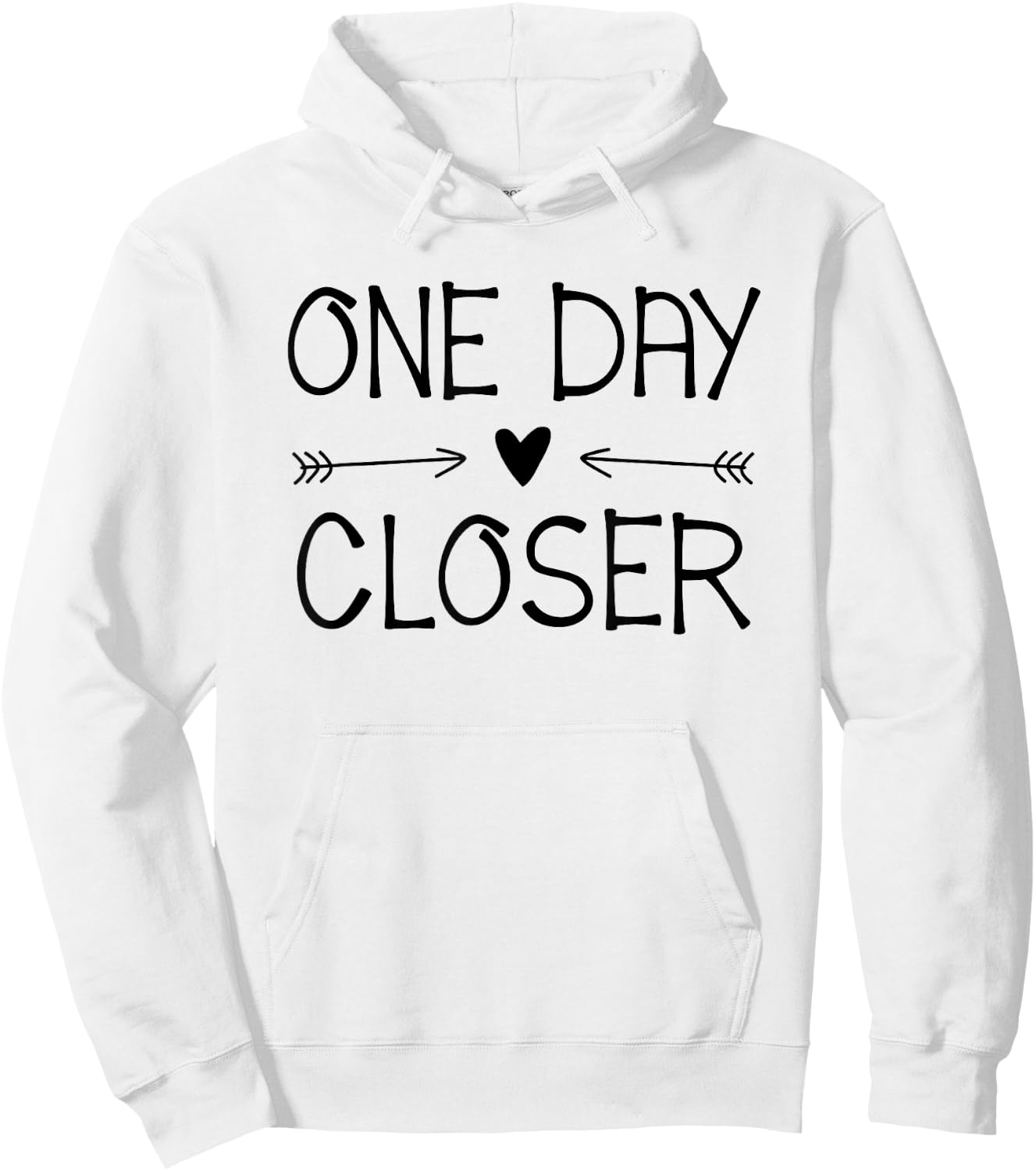 One Day Closer Military Shirt Deployment Military Gift Hoodie - Hoodie | White