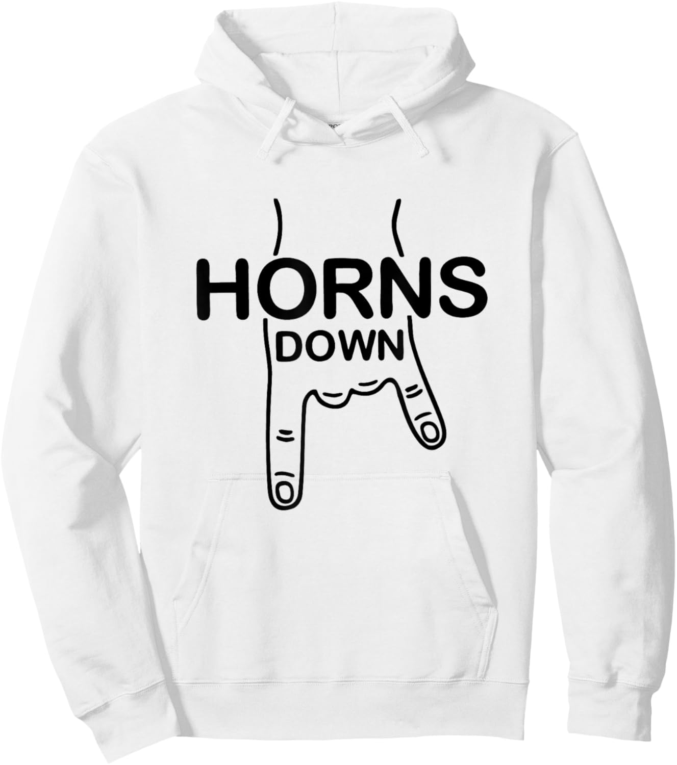 Horns Down Rivalry Hoodie - Hoodie | White