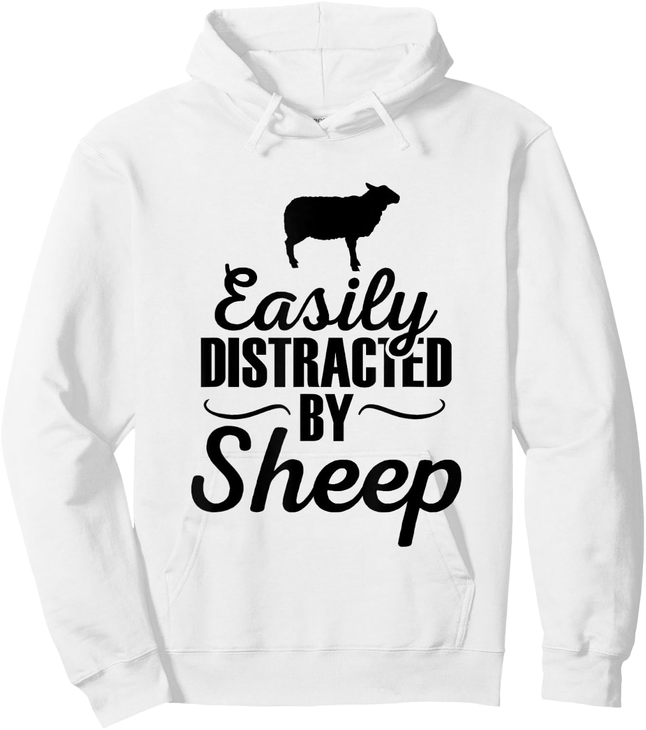 Easily Distracted By Sheep - Sheep Gifts For Sheep Lovers Hoodie - Hoodie | White