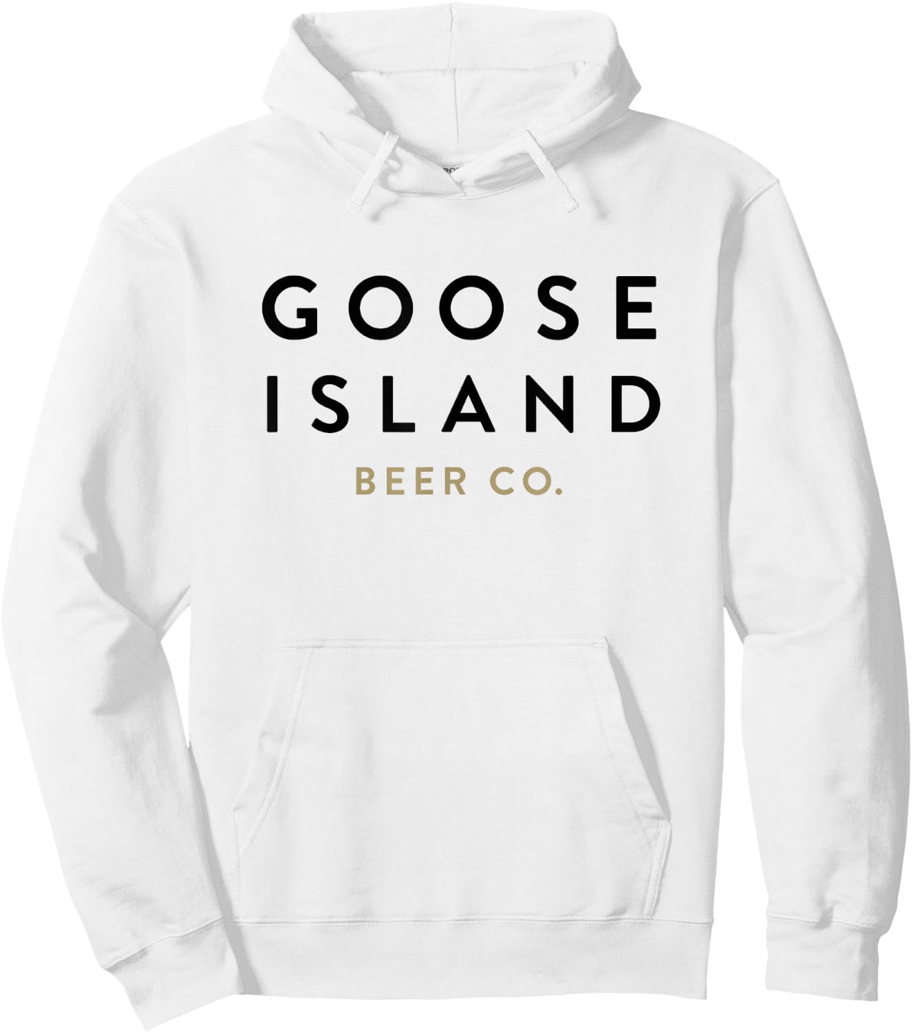 Goose Island Stacked Logo Hoodie - Hoodie | White