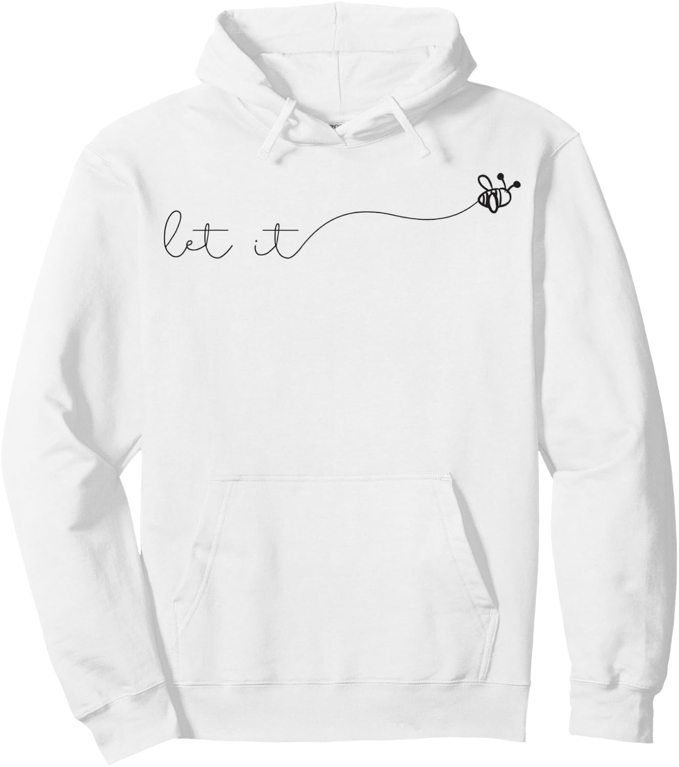 Summer Shirt with Saying Cute Beekeeper Let it Bee Hoodie - Hoodie | White