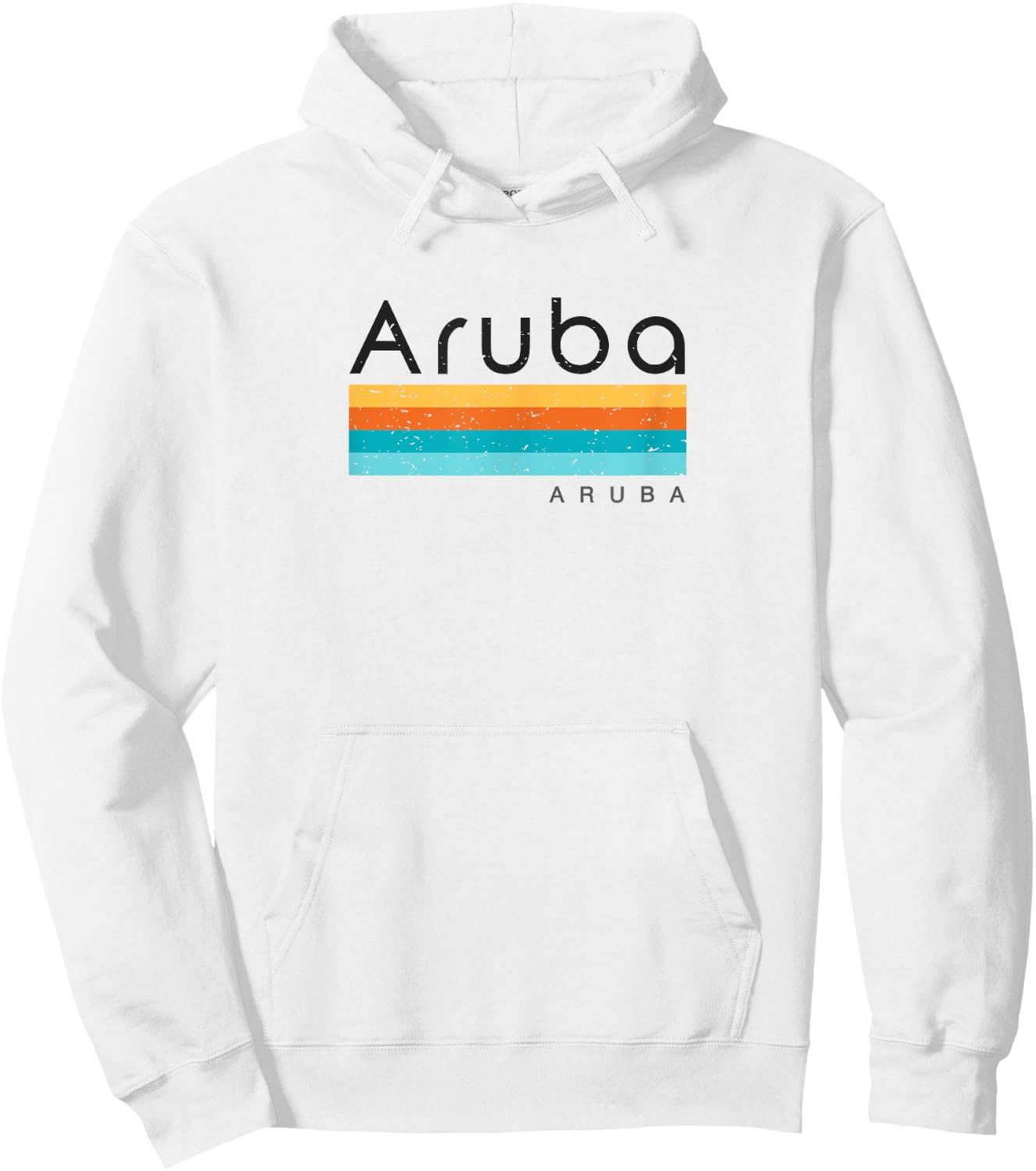 Vintage Aruba Retro Design Hoodie - Hoodie | White