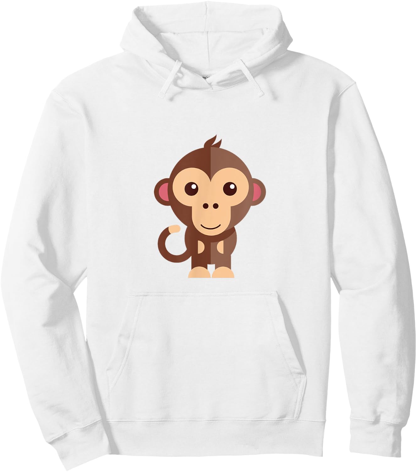 Cute Monkey for Kids Hoodie - Hoodie | White