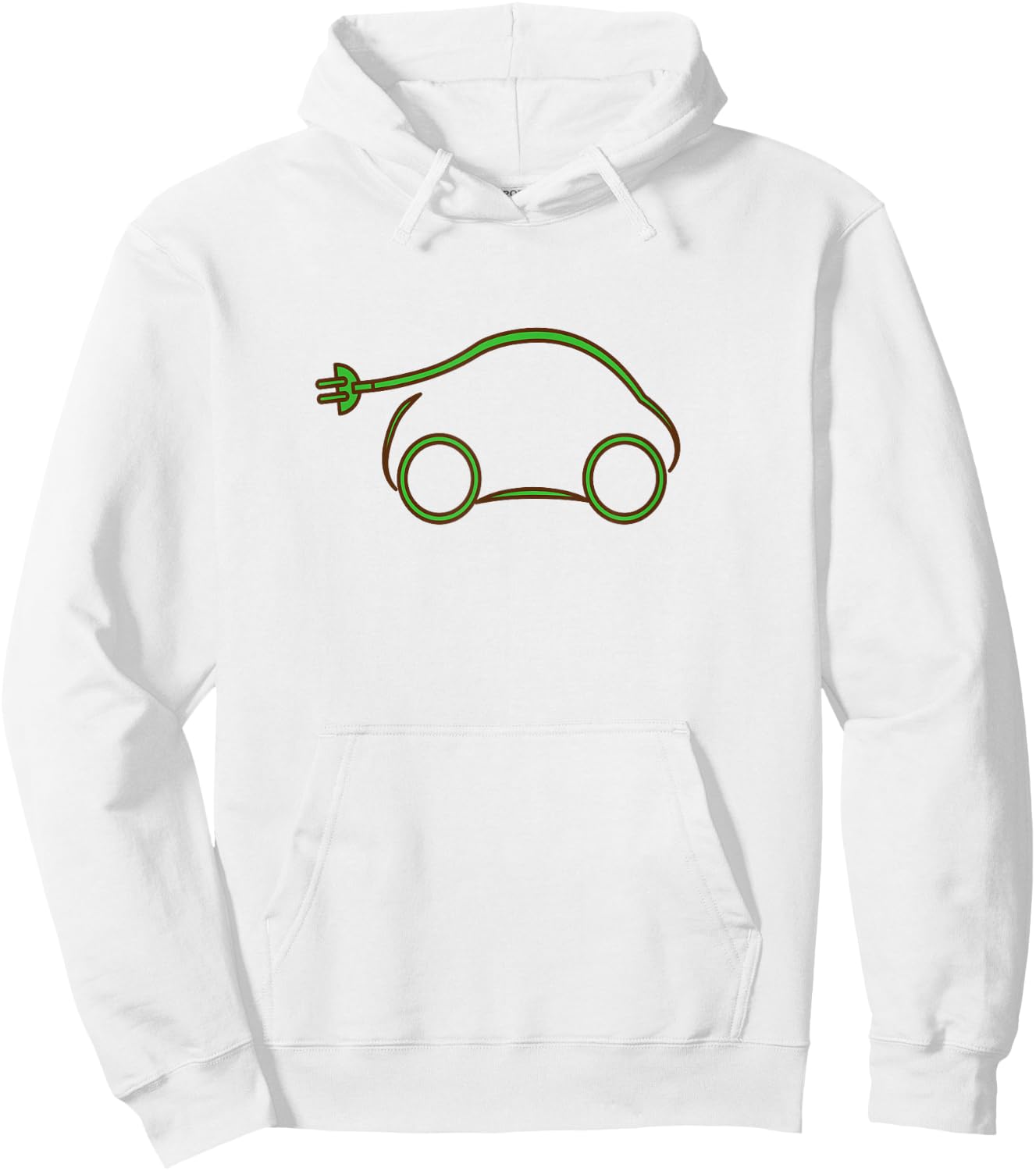 Smart Car Electric Car Vehicle Hoodie - Hoodie | White