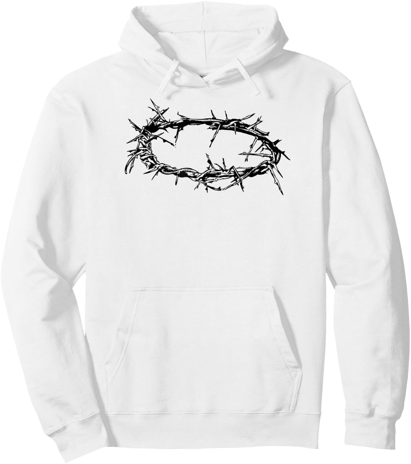 Jesus Shirt - Christ Crown of Thorn Good Friday & Easter Hoodie - Hoodie | White