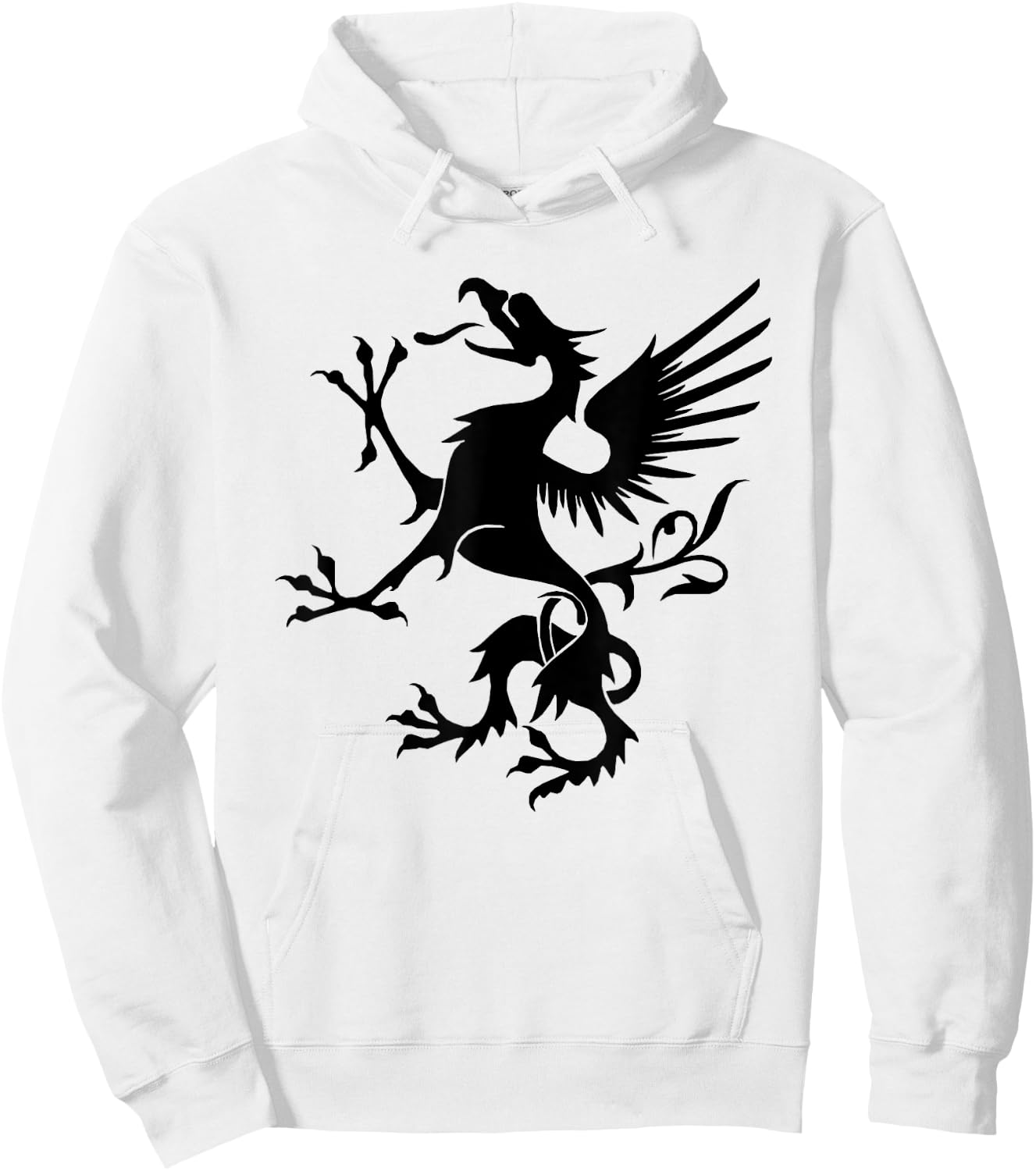 Snallygaster American Folklore Maryland Dragon Hoodie - Hoodie | White