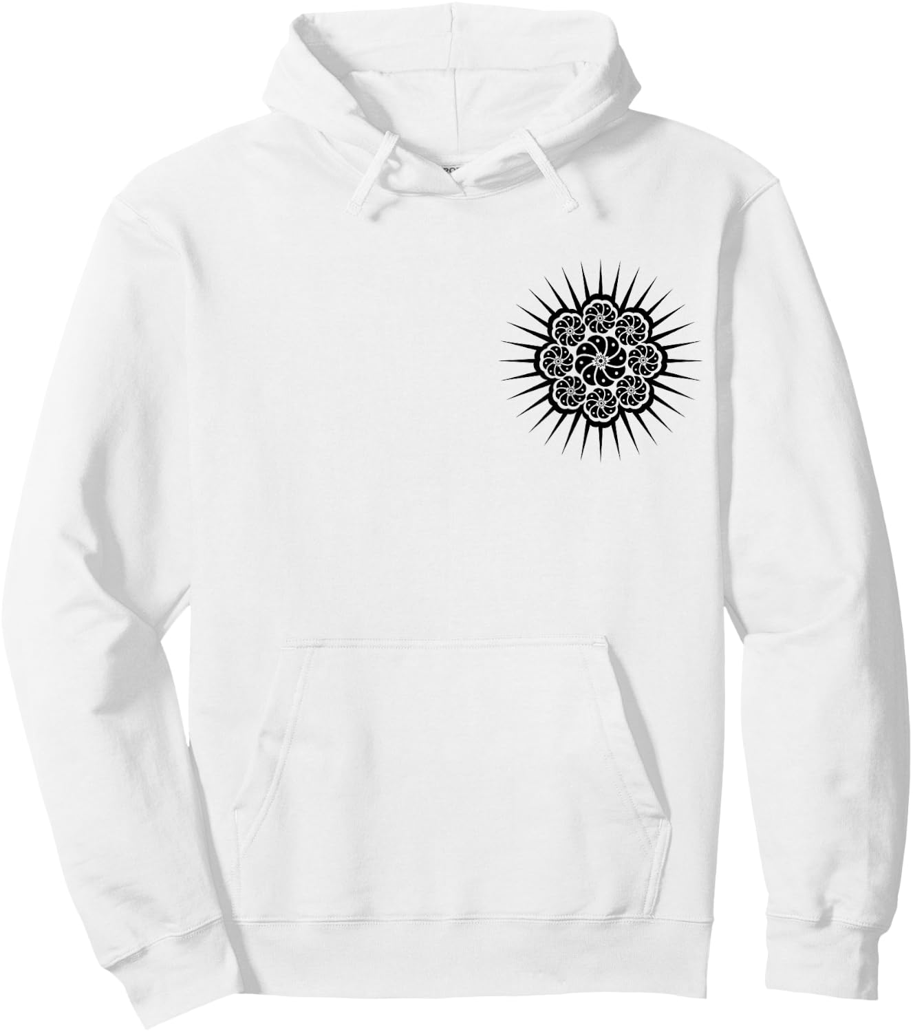 Peyote Cactus Symbol Mandala Lophophora Williamsii Desert Hoodie - Hoodie | White