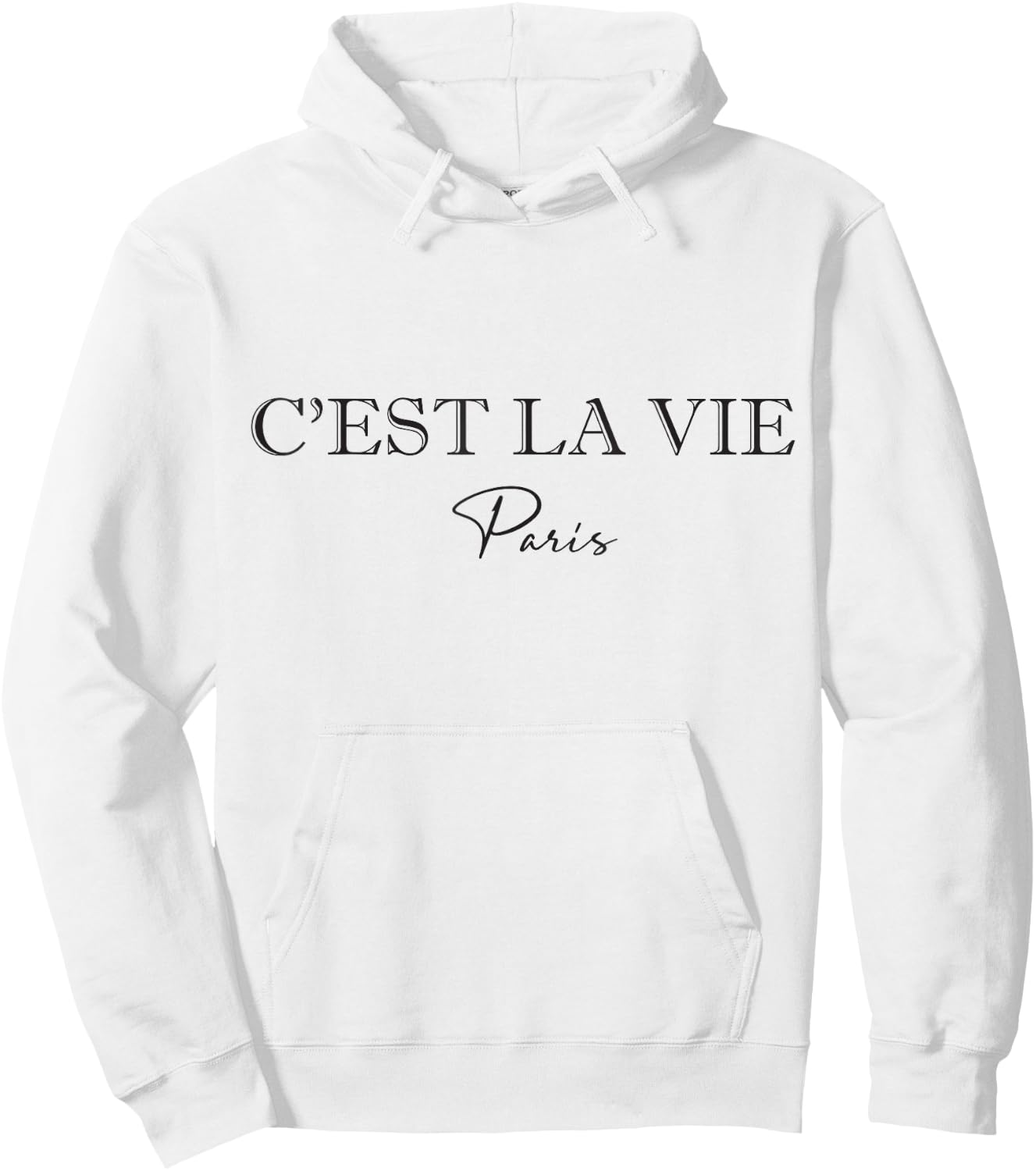 C'est La Vie White Women Hoodie - Hoodie | White
