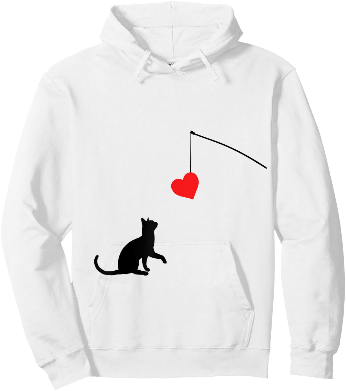Cat toy Shirt Valentine's Day gifts or Hoodie - Hoodie | White