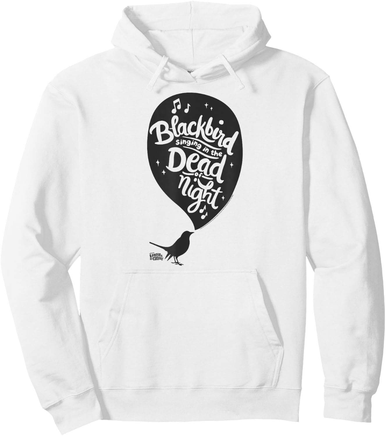 Lyrics by Lennon and McCartney - Blackbird Hoodie - Hoodie | White