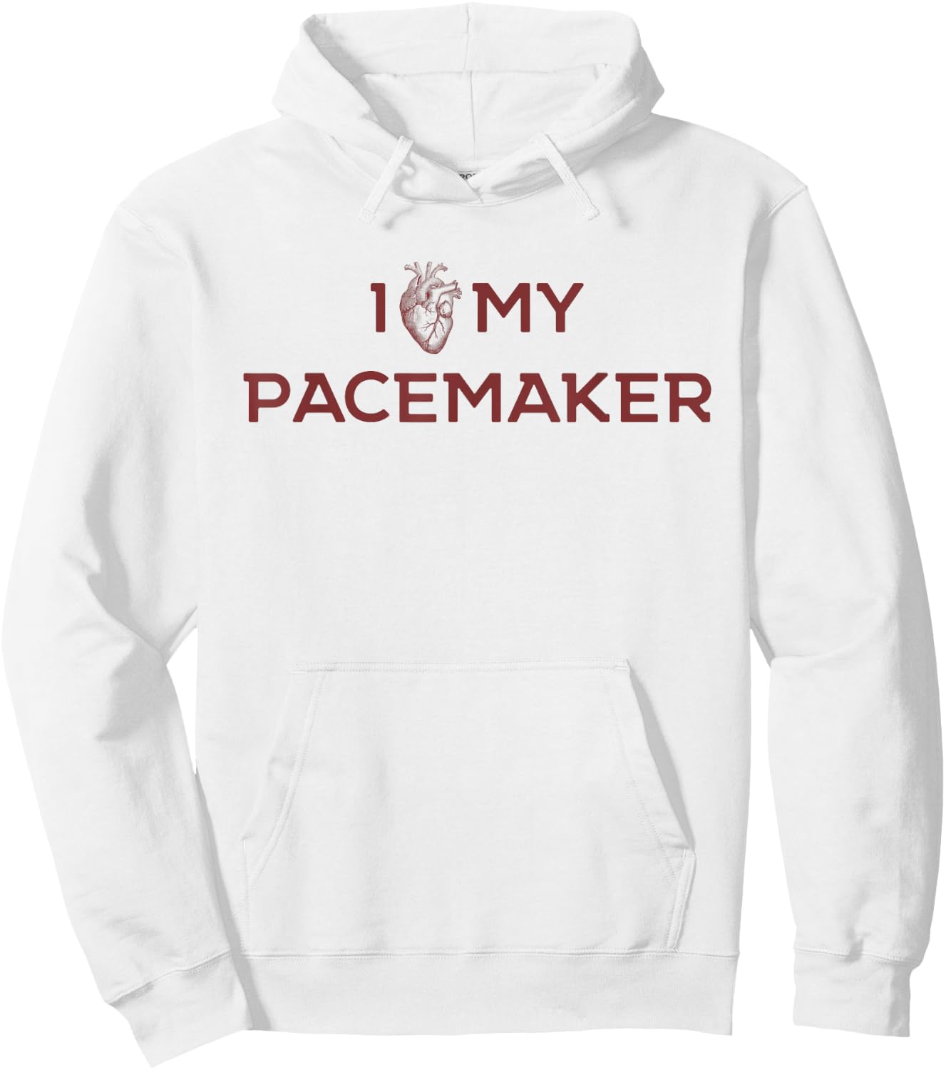 Funny Cardiac Joke Love My Pacemaker Cardiology Medical Hoodie - Hoodie | White