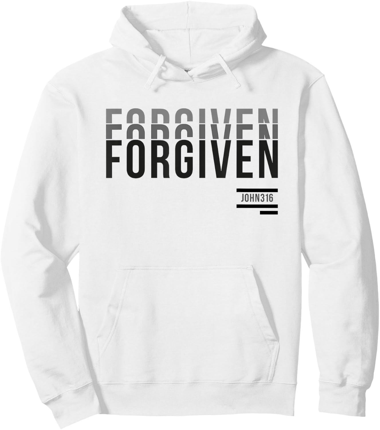 Forgiven Christian Graphic Shirt | Baptism Hoodie - Hoodie | White