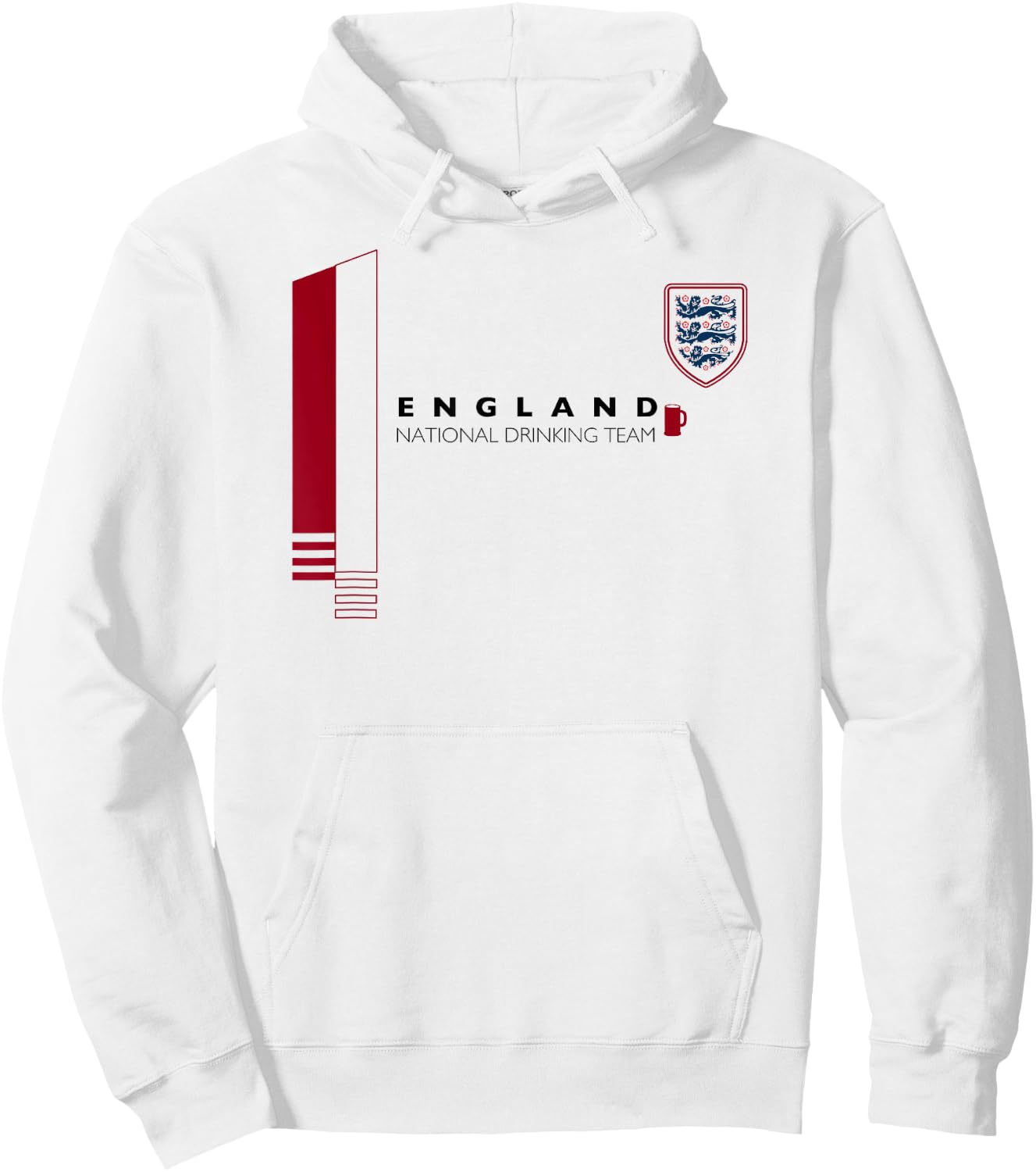 England National Drinking Team | English Beer Pride Hoodie - Hoodie | White