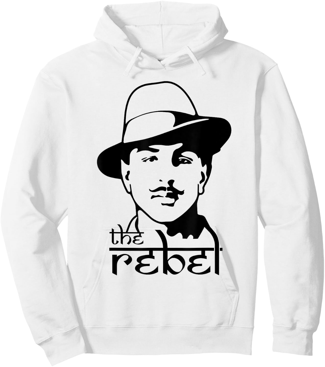 Bhagat Singh The Rebel Indian Freedom Fighter Hoodie - Hoodie | White