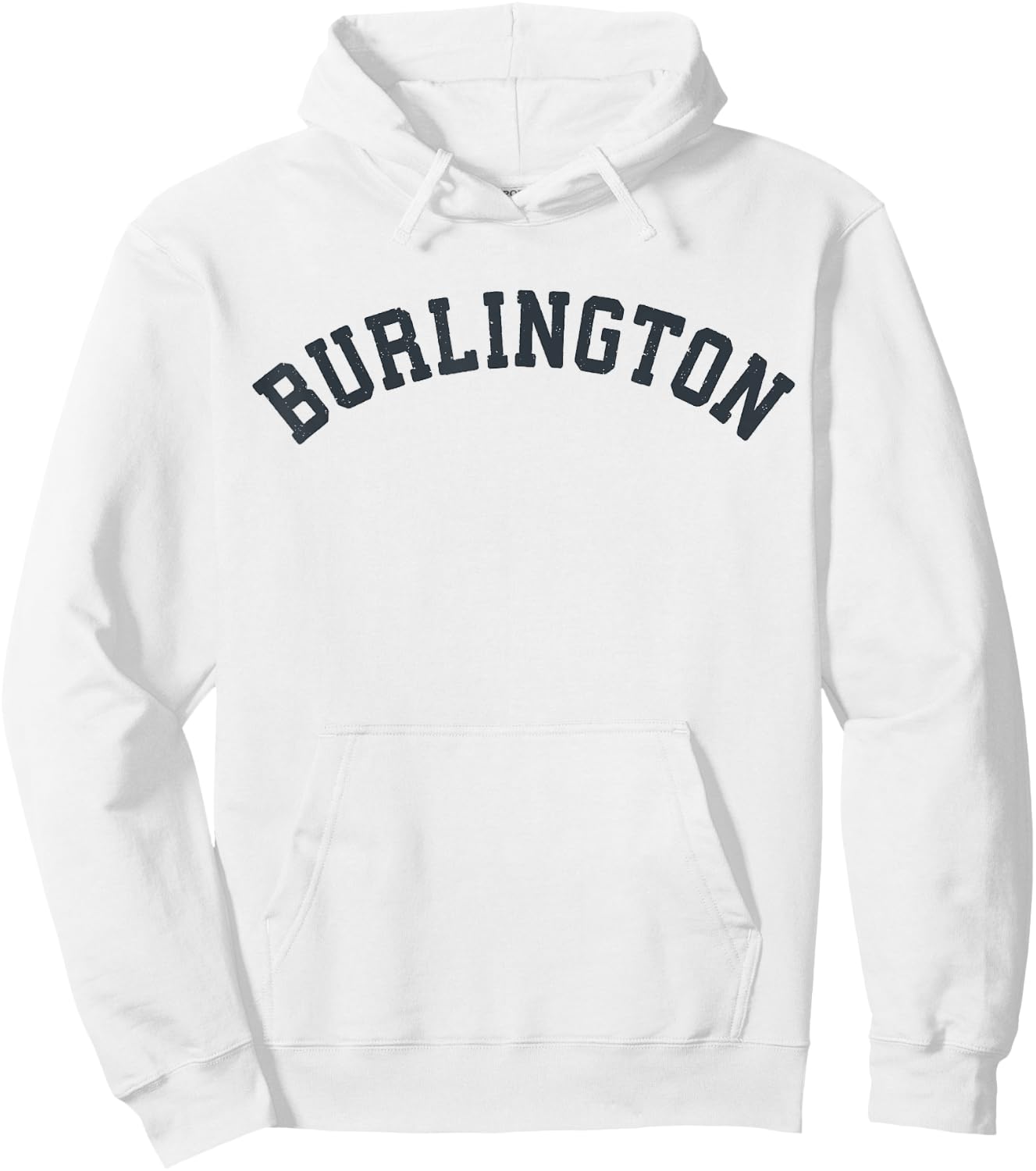 Vintage Burlington T Shirt Old Retro Vermont Sports Gift Hoodie - Hoodie | White
