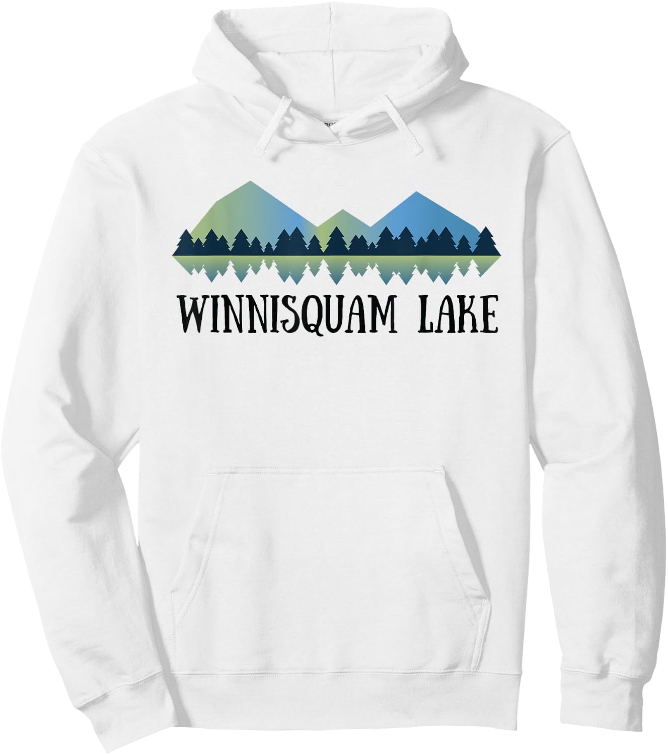Winnisquam Lake NH Hoodie - Hoodie | White