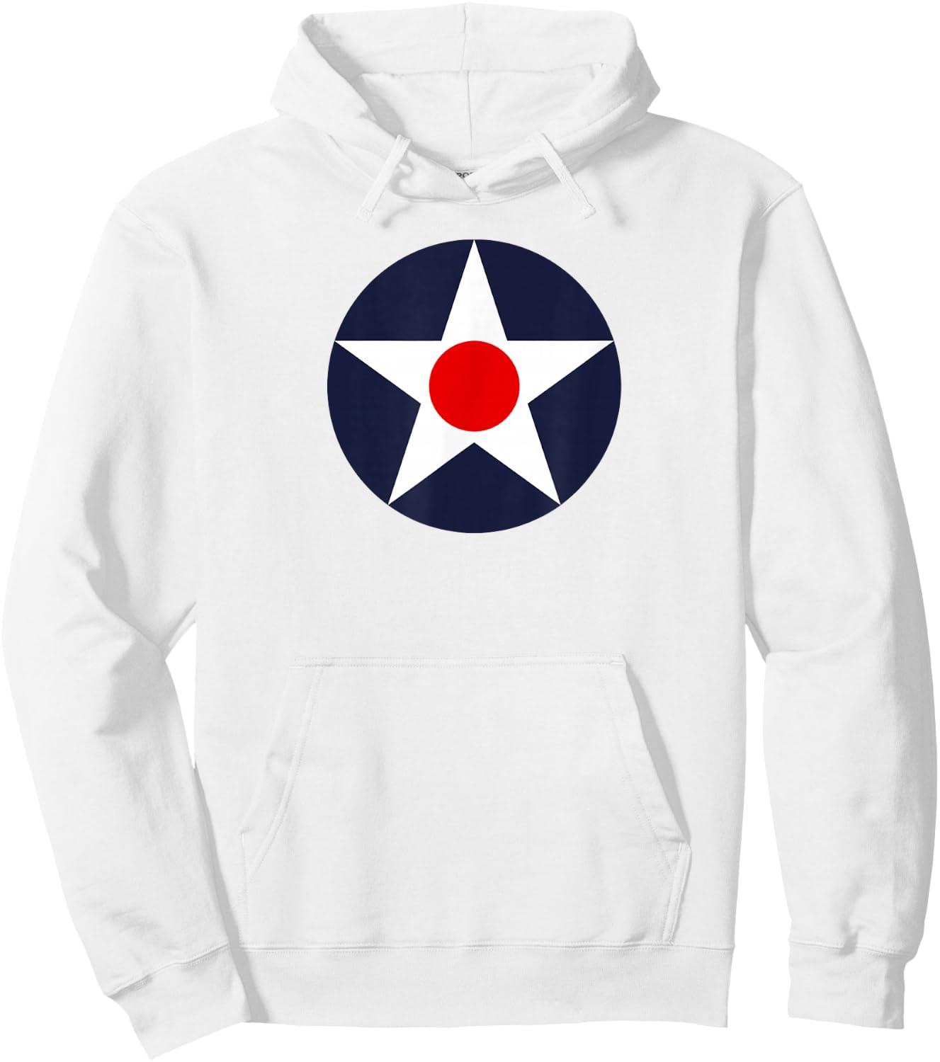 USA American Military Army Tank Airplane Roundel Hoodie - Hoodie | White
