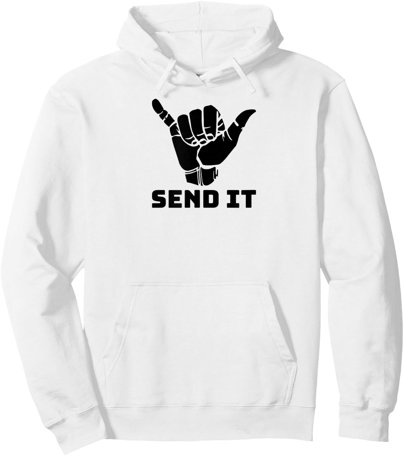 Send It hand signal MTB Hoodie - Hoodie | White