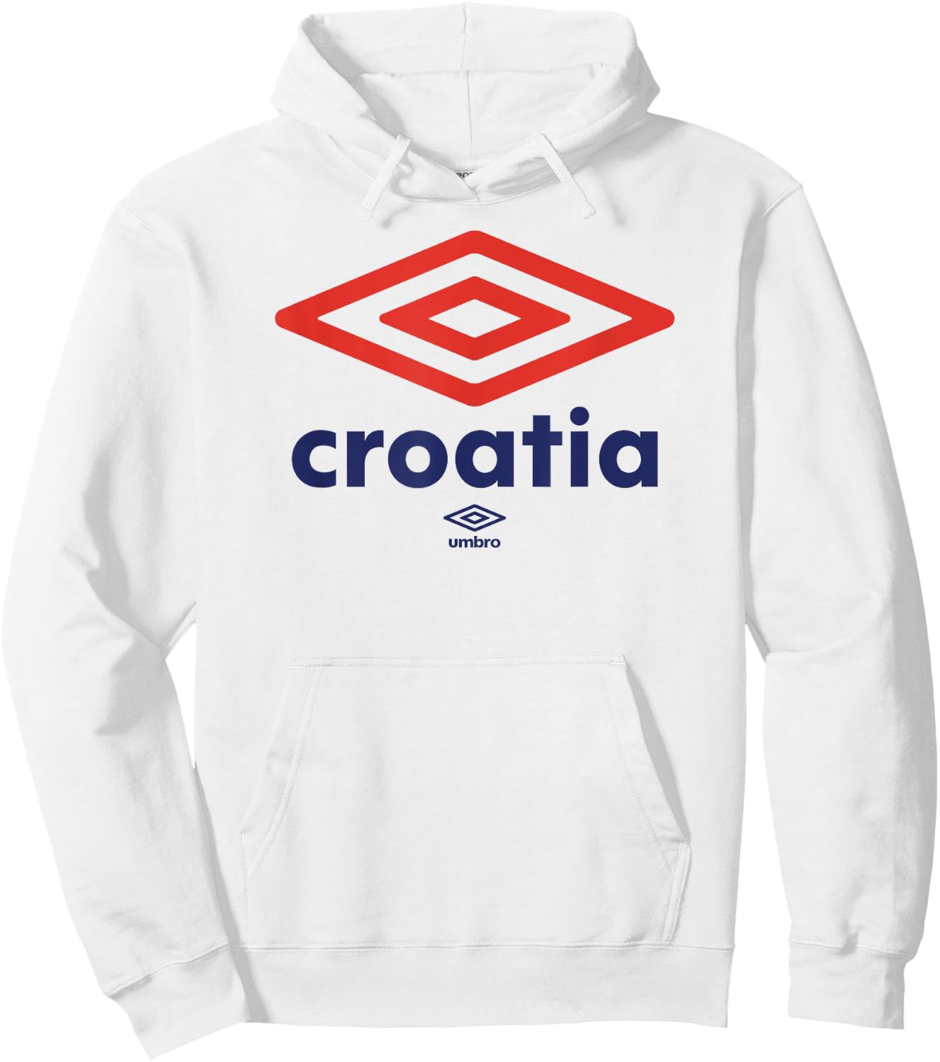 Umbro International Soccer Diamond Croatia Logo Hoodie - Hoodie | White