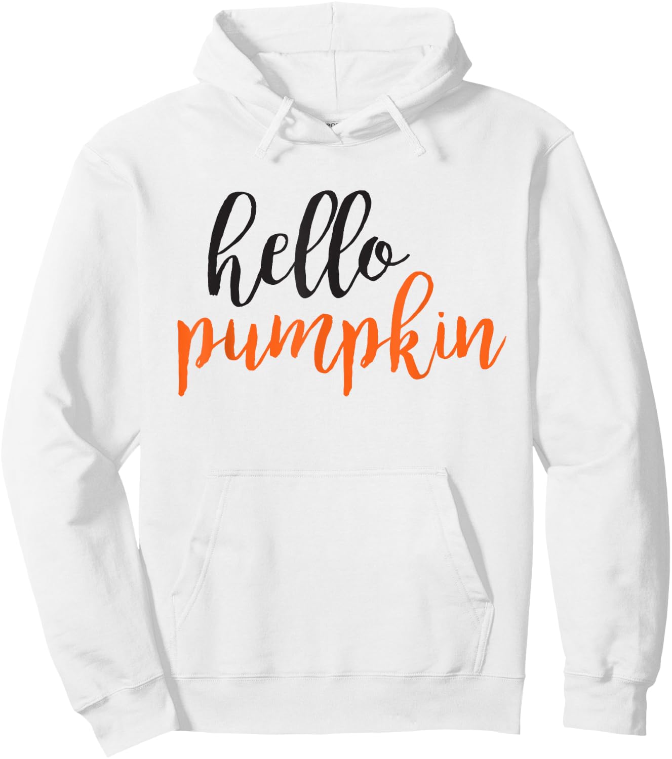 Hello Pumpkin Cute Pumpkin Spice Fall Hoodie - Hoodie | White