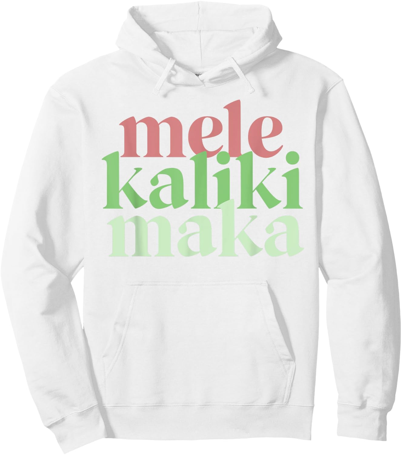 Mele Kalikimaka Retro Christmas Modern Hawaiian Women Hoodie - Hoodie | White