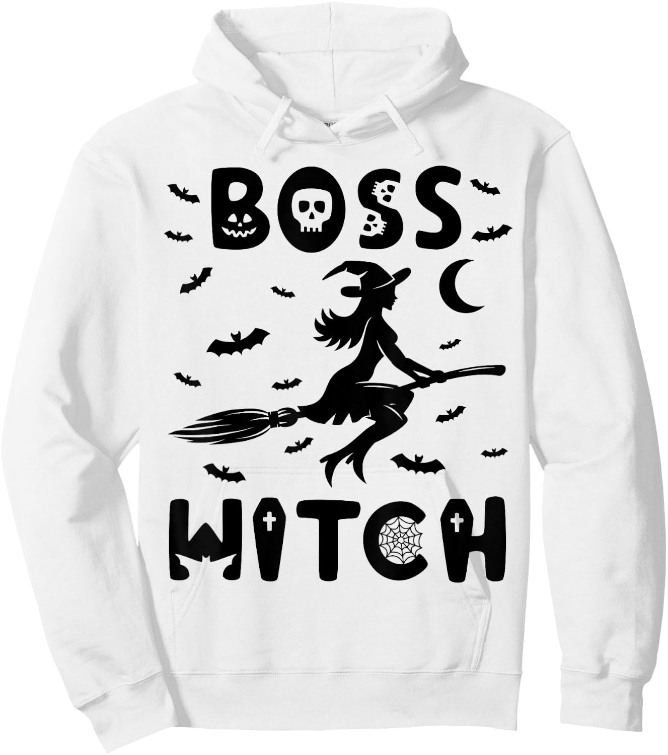 Boss Witch - Funny Halloween Hoodie - Hoodie | White