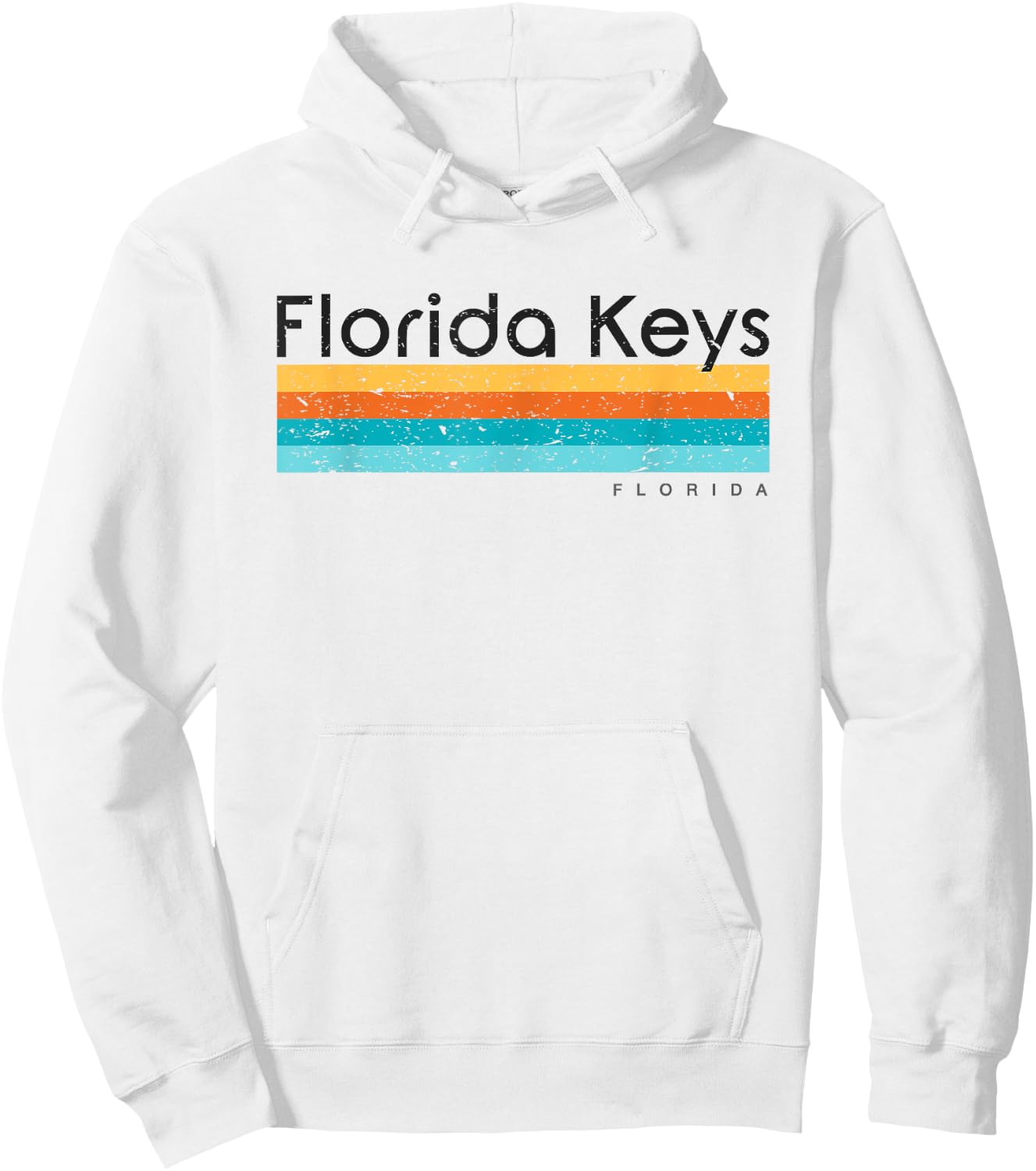 Vintage Florida Keys FL Retro Design Hoodie - Hoodie | White