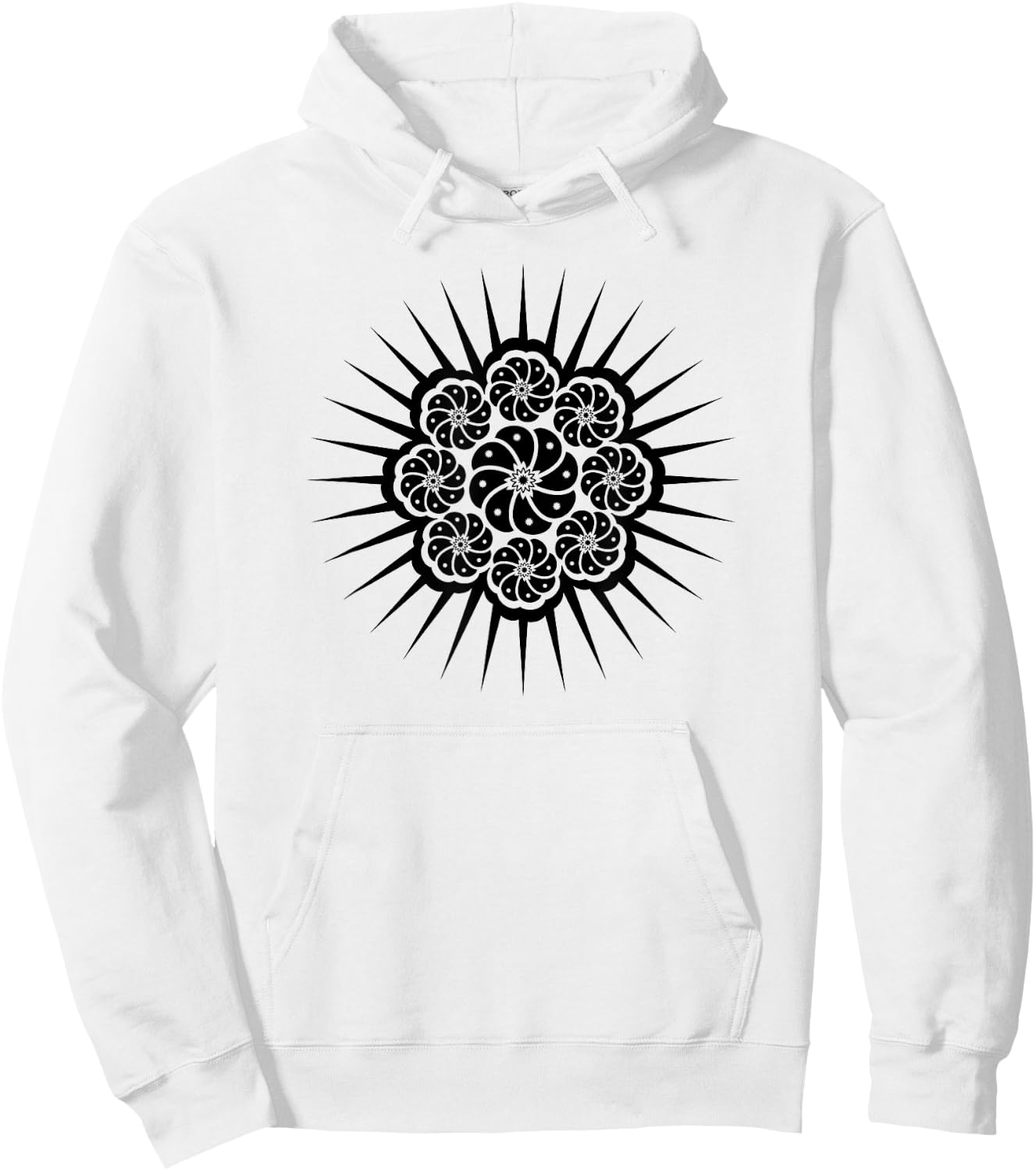 Peyote Cactus Symbol Mandala Lophophora Williamsii Desert Hoodie - Hoodie | White