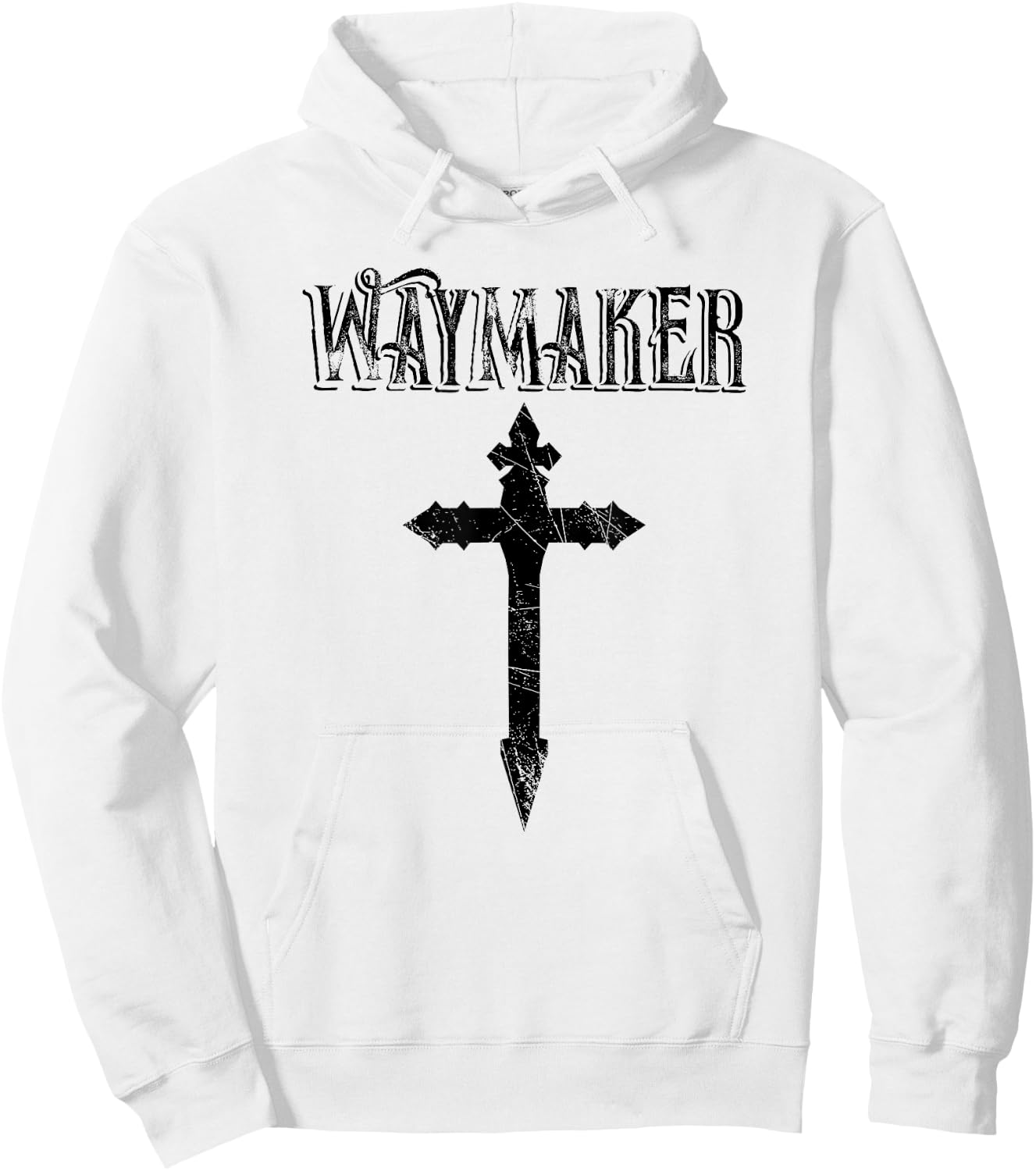 Waymaker Cross Hoodie - Hoodie | White