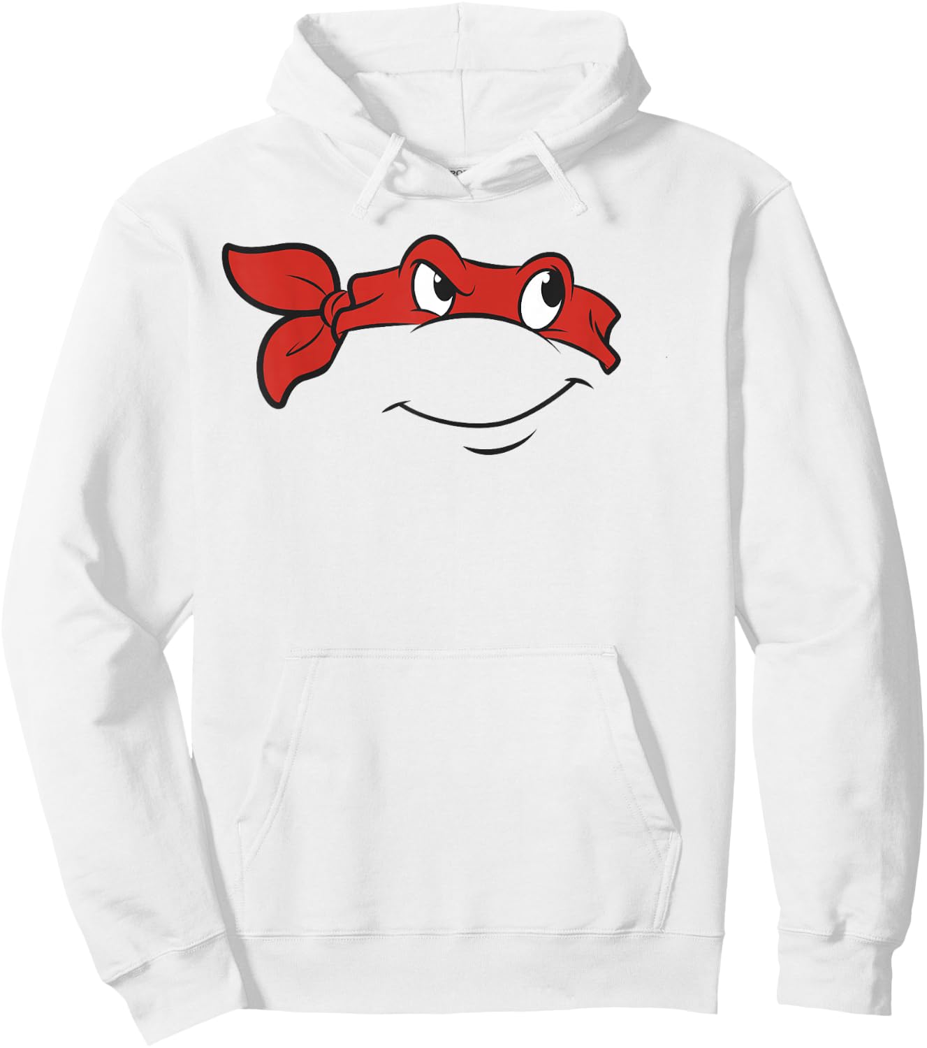 Teenage Mutant Ninja Turtles Raphael Big Face Costume Hoodie - Hoodie | White