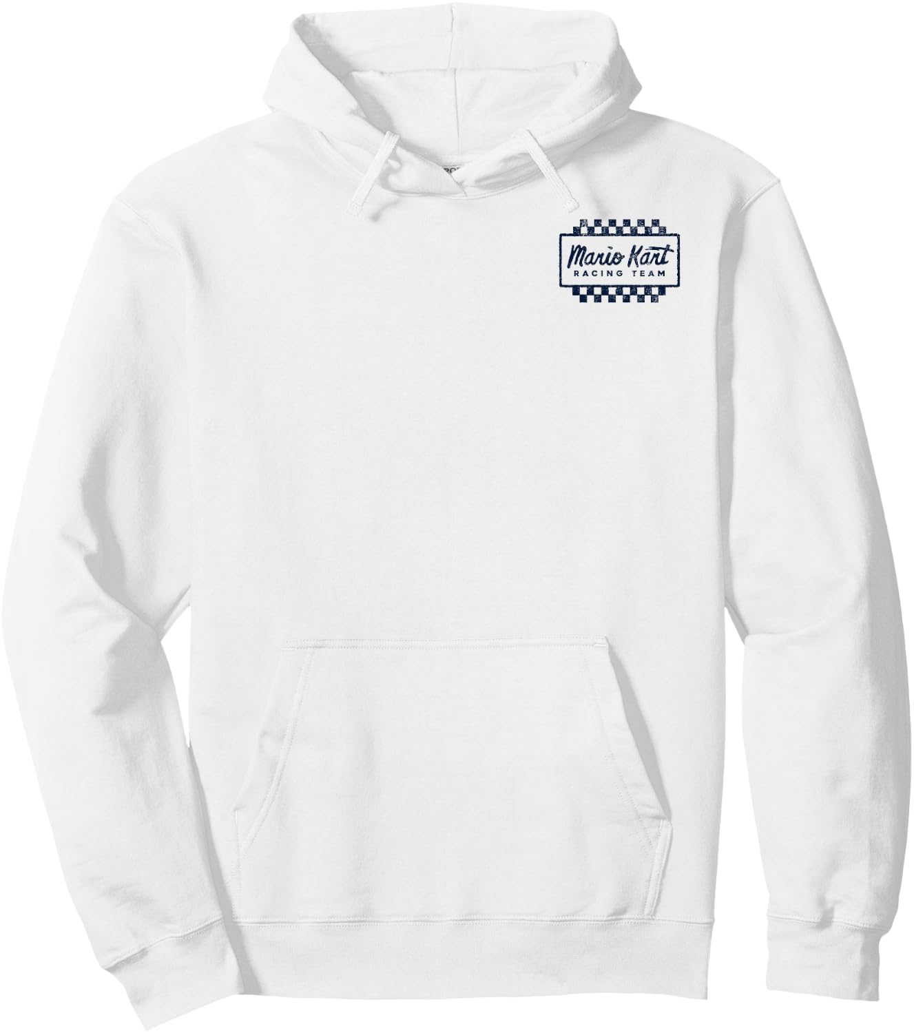 Mario Kart Racing Team Mario Drift Back Graphic Hoodie - Hoodie | White