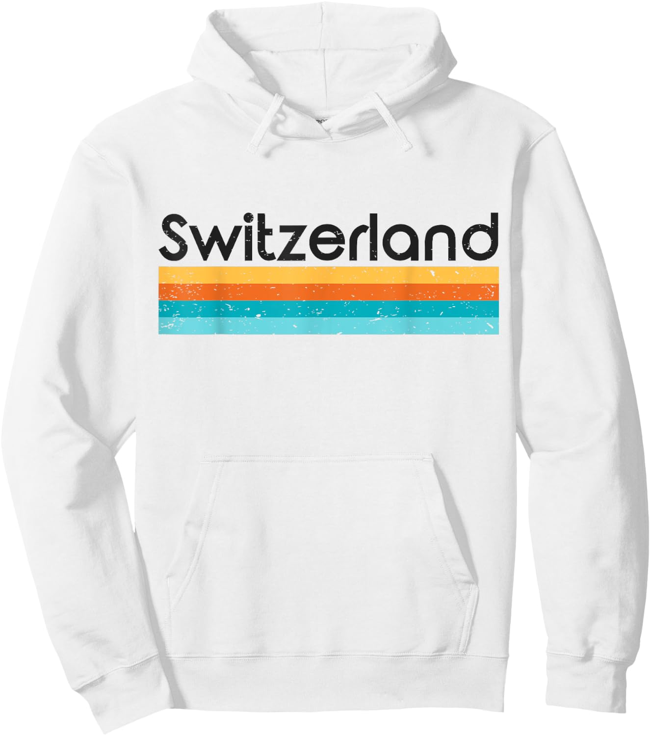 Vintage Switzerland Retro Design Hoodie - Hoodie | White