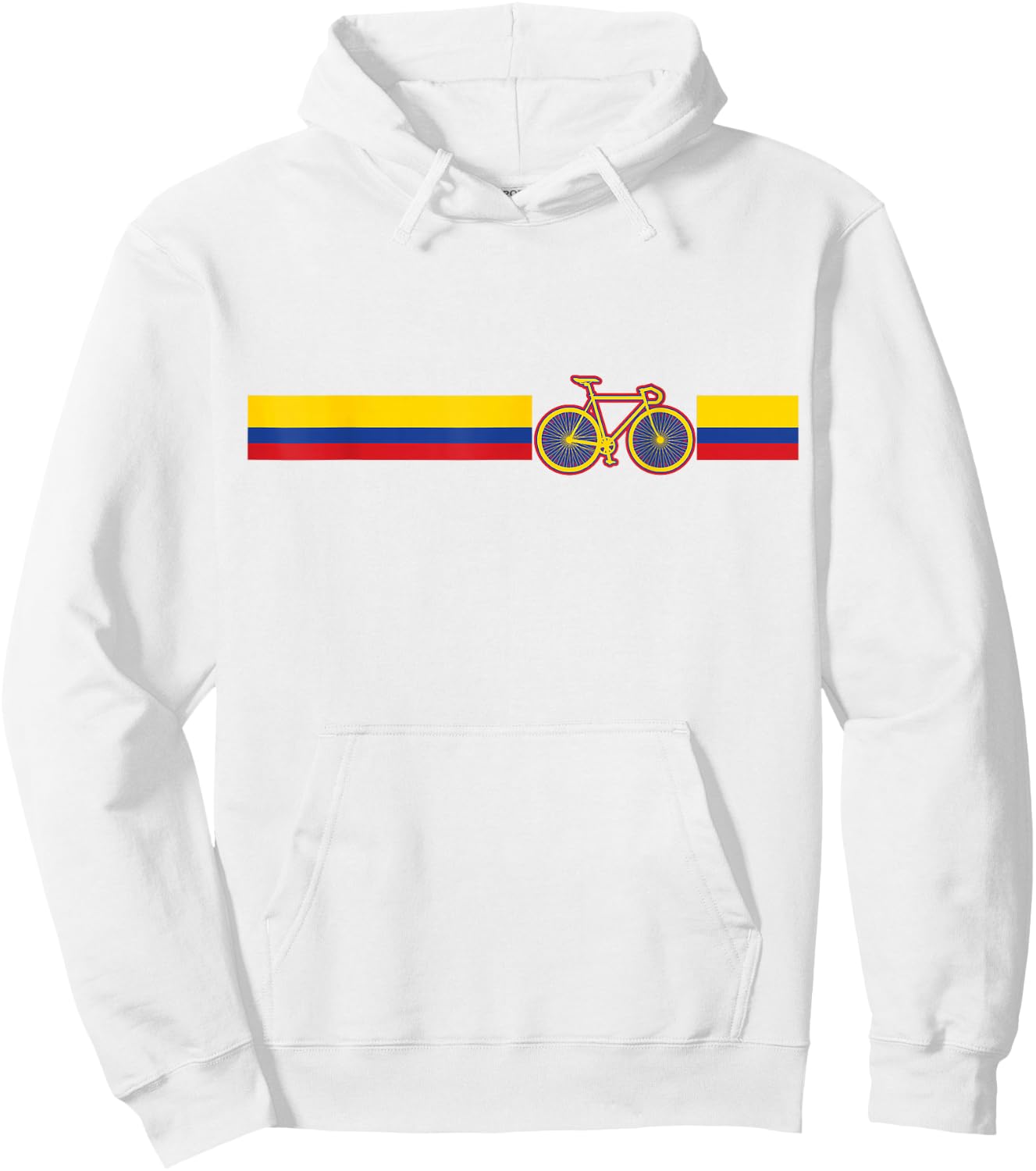 Colombian Cycling Shirt Colombia Flag Cyclist Bicycle Gift Hoodie - Hoodie | White