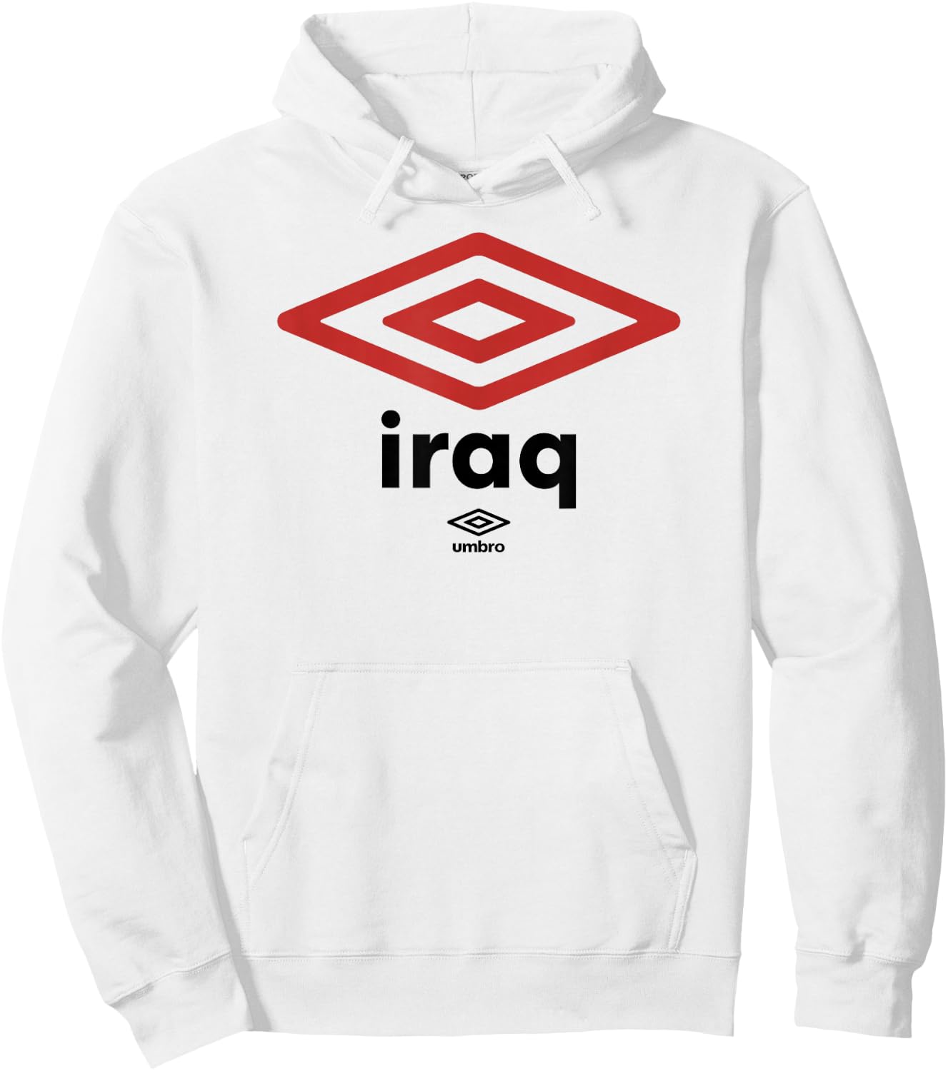Umbro International Soccer Diamond Iraq Logo Hoodie - Hoodie | White