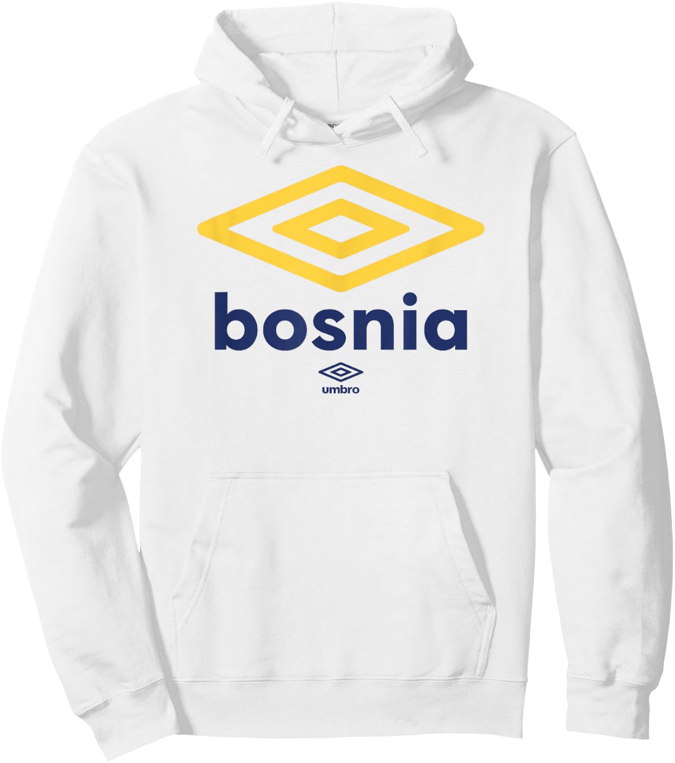 Umbro International Soccer Diamond Bosnia Logo Hoodie - Hoodie | White