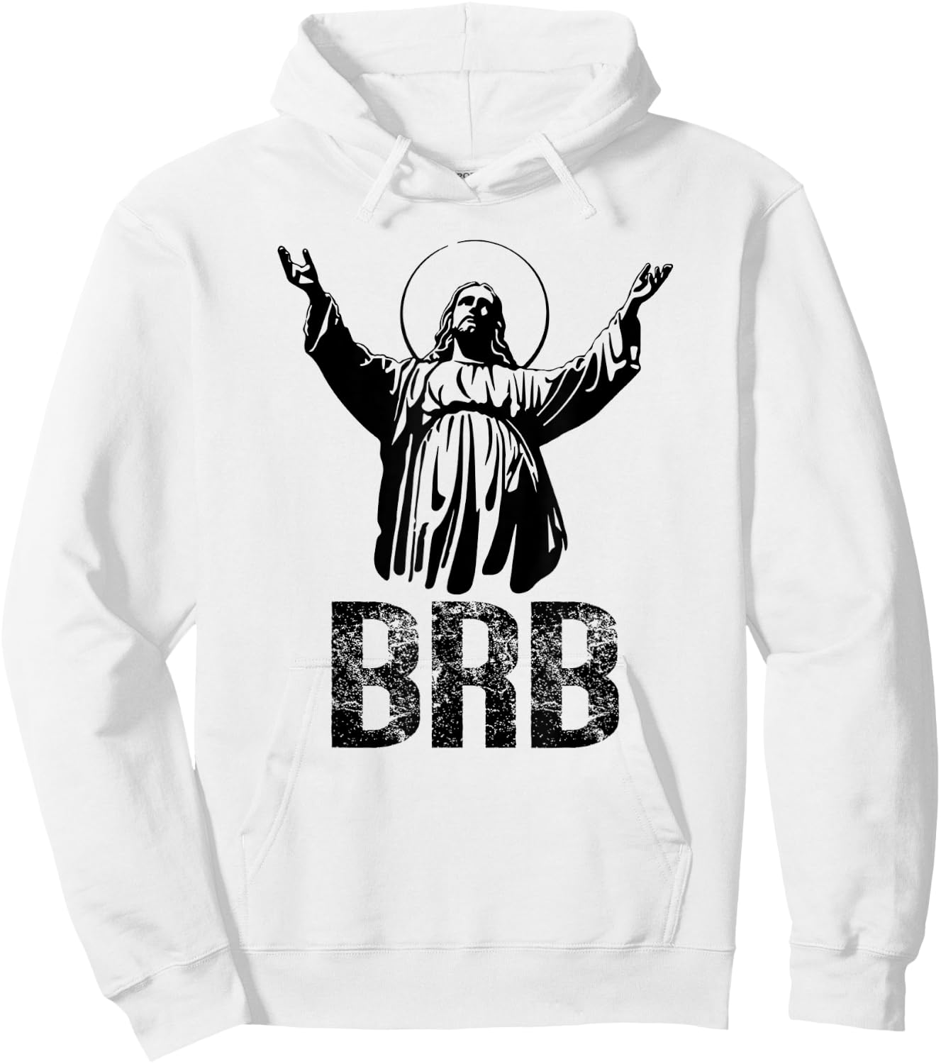 BRB JESUS | Cute & Gift S000125 Hoodie - Hoodie | White