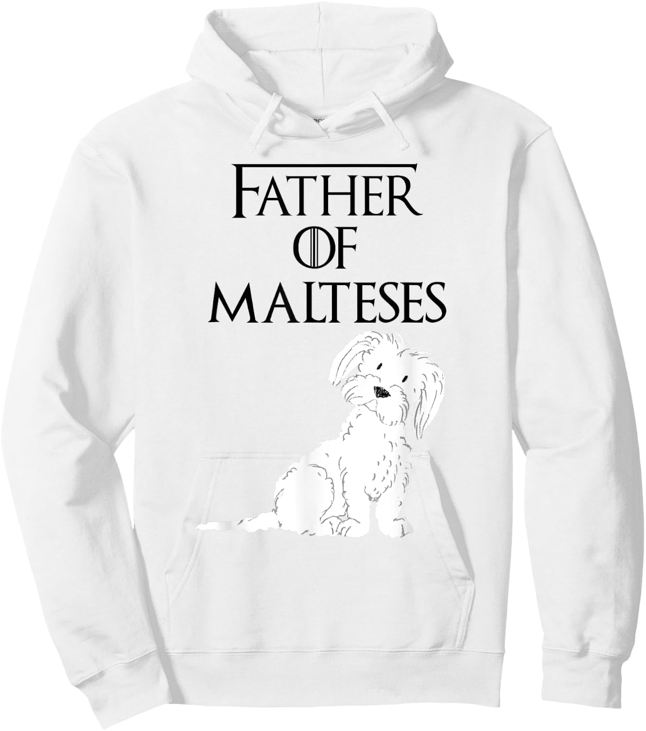 Cute Funny & Unique Maltese Puppy Dog Dad & Gift Kids Hoodie - Hoodie | White