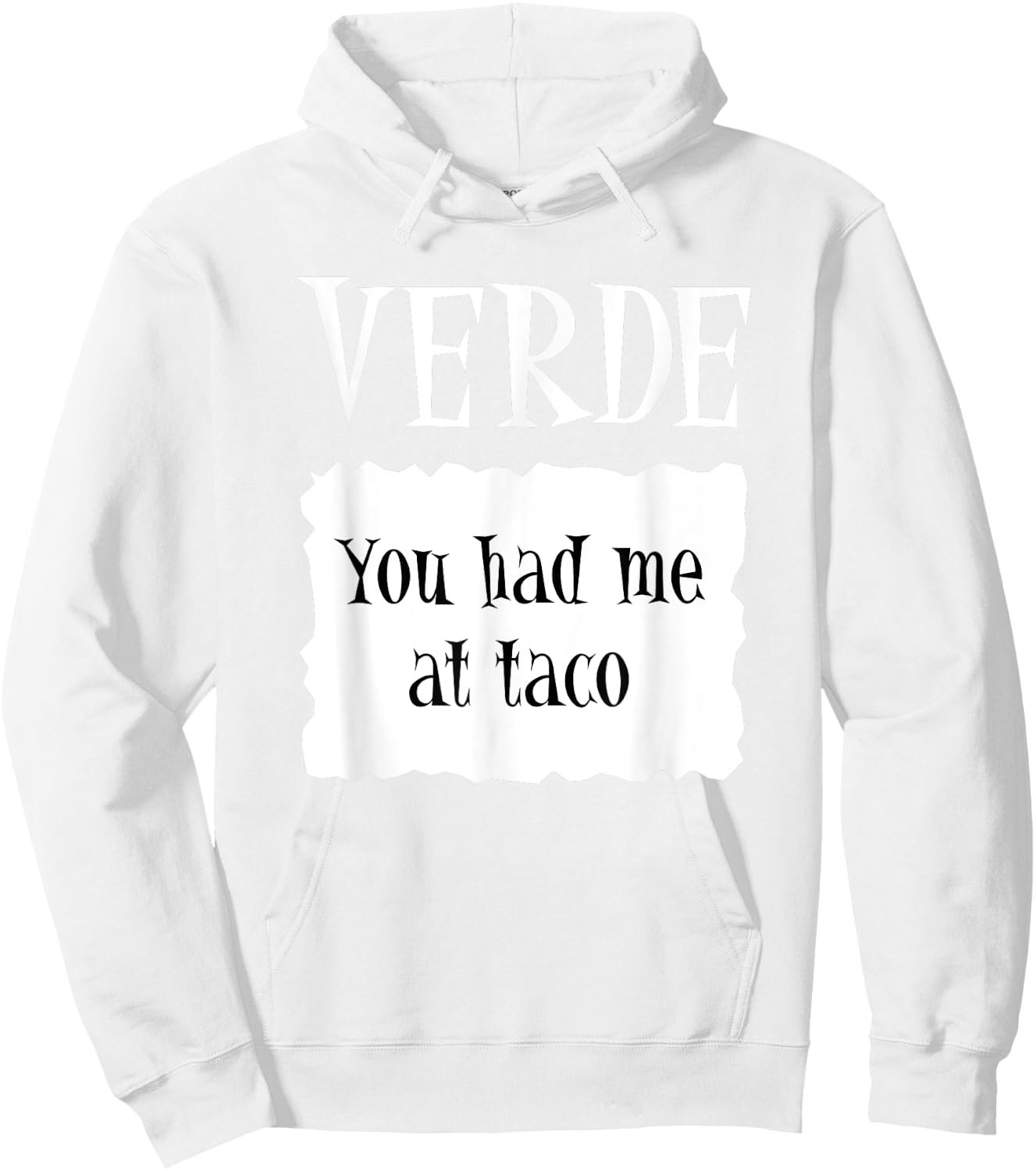 VERDE - Hot Packet Halloween Taco Costume Hoodie - Hoodie | White