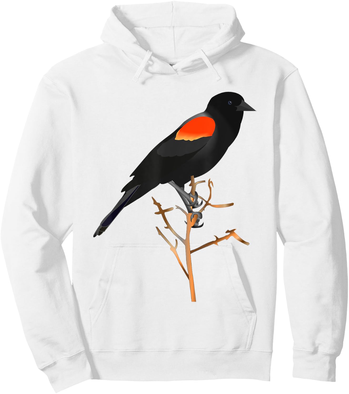 Red-winged blackbird for birdwatchers Hoodie - Hoodie | White