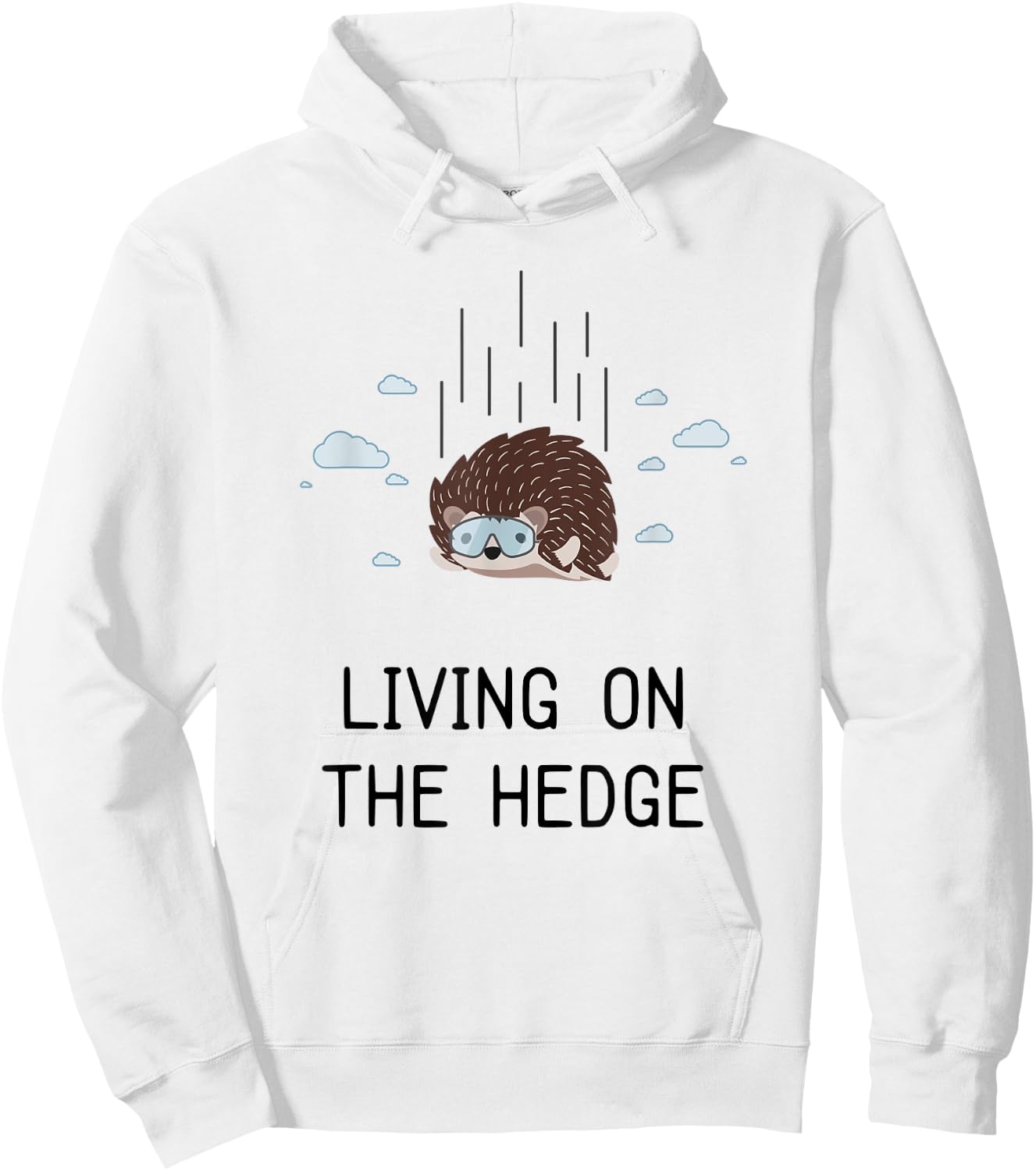 Hedgehog Joke Kids Cute Hedgehog Puns for Girls Women Funny Hoodie - Hoodie | White