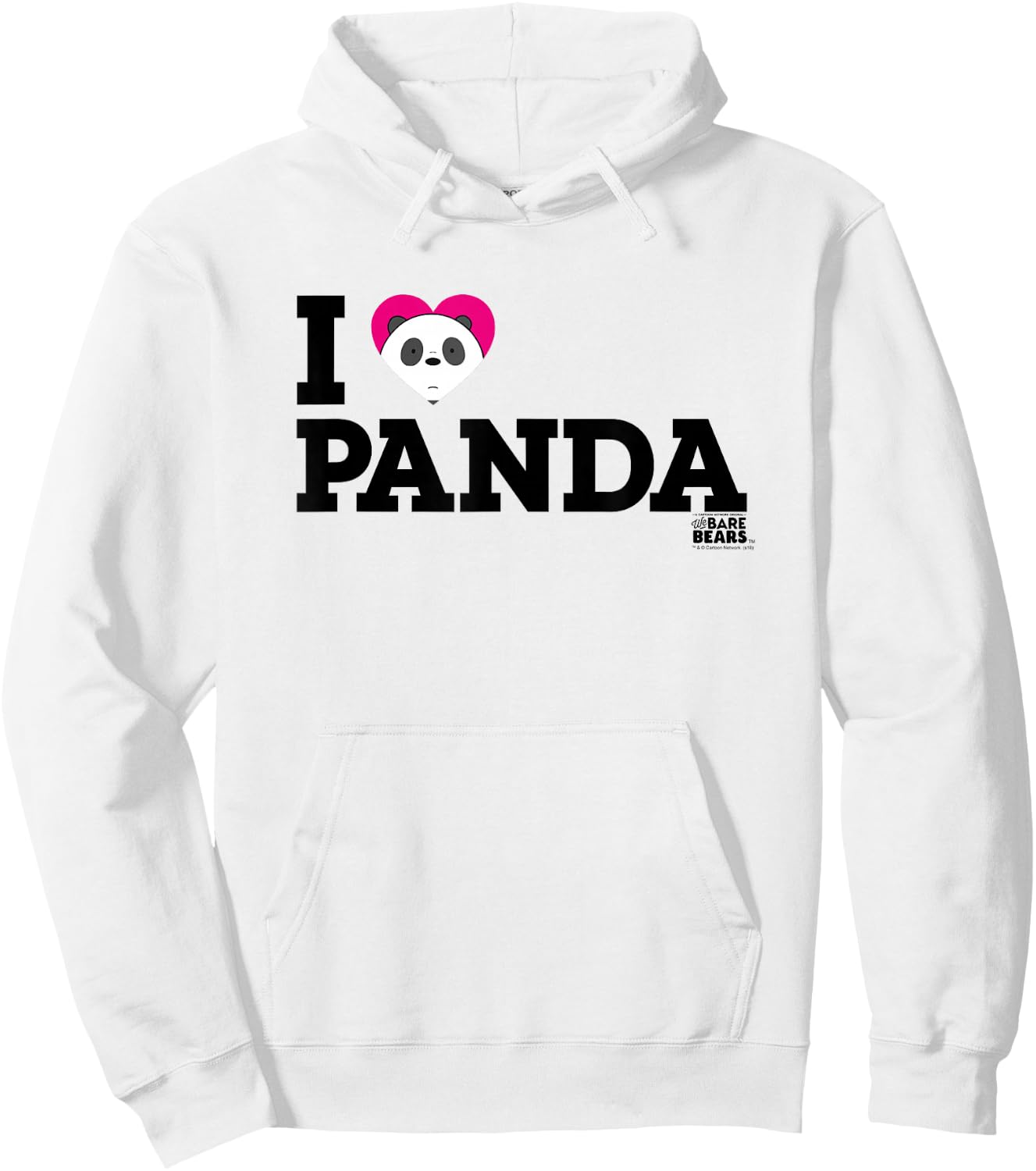 We Bare Bears Heart Panda Hoodie - Hoodie | White