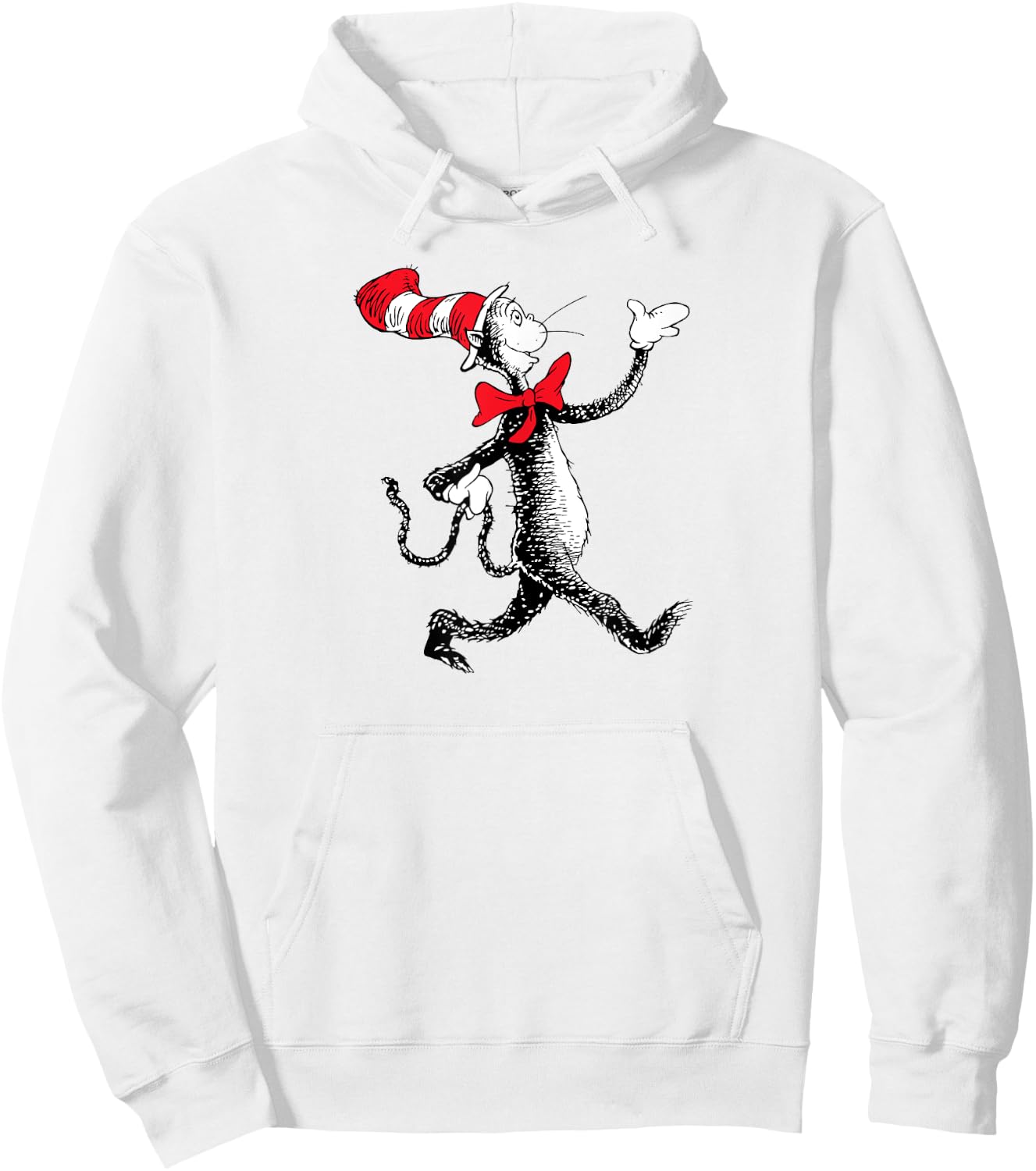 Dr. Seuss Strolling Cat Hoodie - Hoodie | White