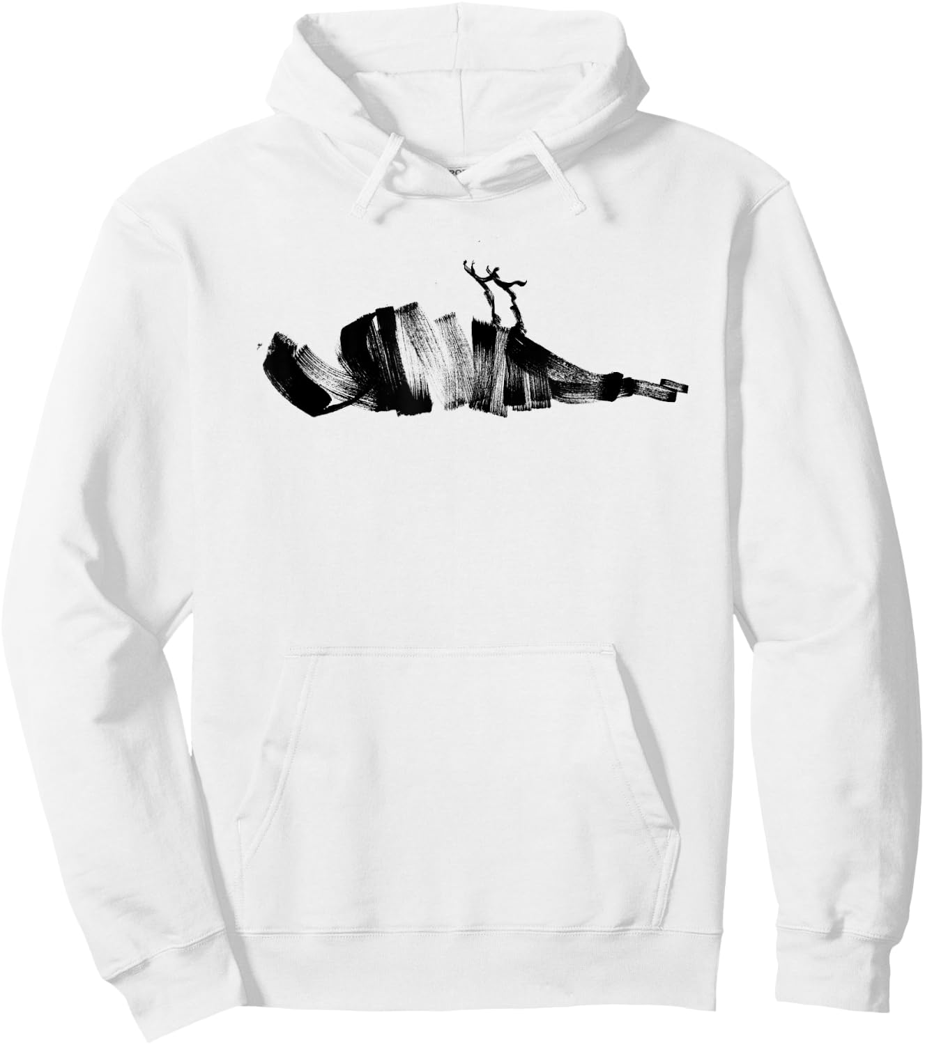 ATTICUS Brush Bird T Shirt (Black Print) Hoodie - Hoodie | White