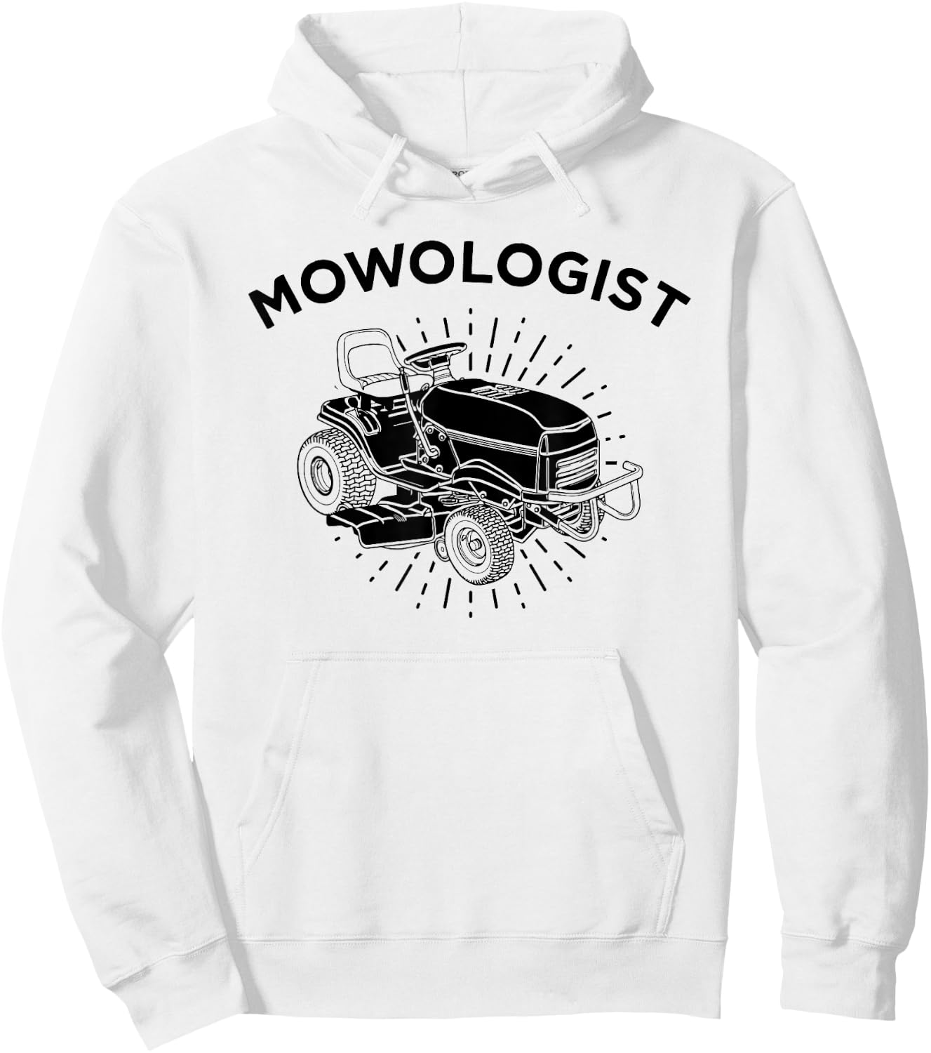 Funny Lawnmower , Mowologist Lawn Mowing Shirt Apparel Hoodie - Hoodie | White