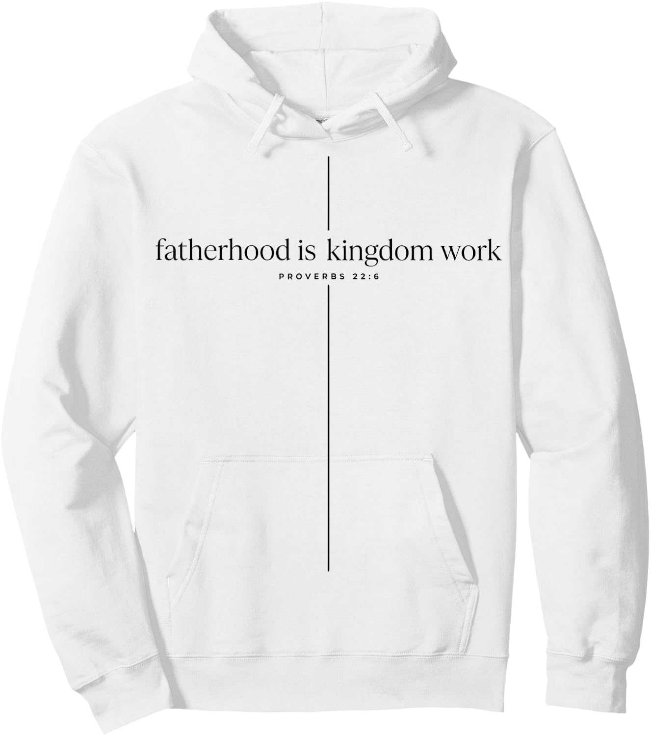 Fatherhood is Kingdom Work Hoodie - Hoodie | White